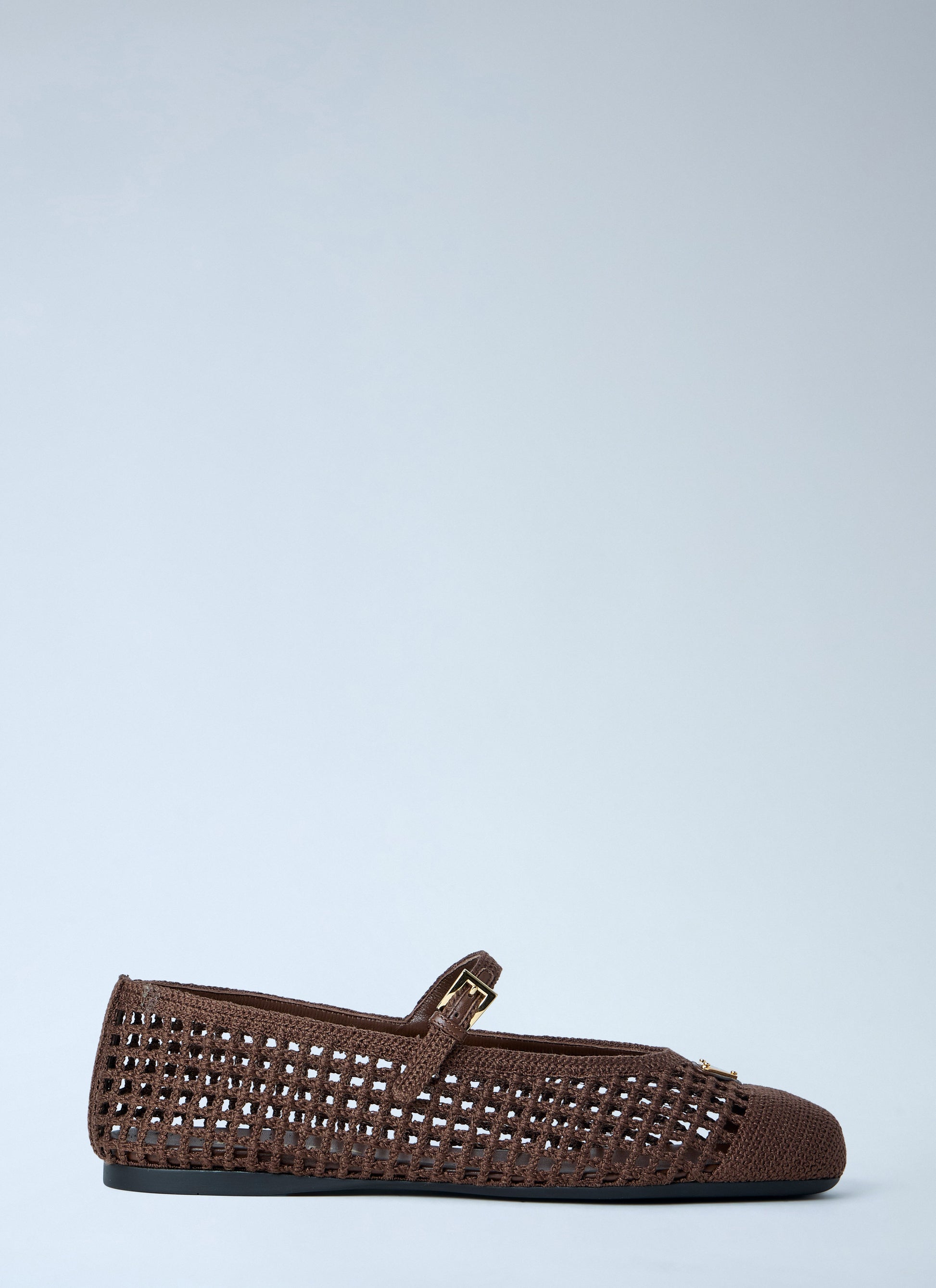Prada Women Crochet Knit Ballerina Flats PRADA