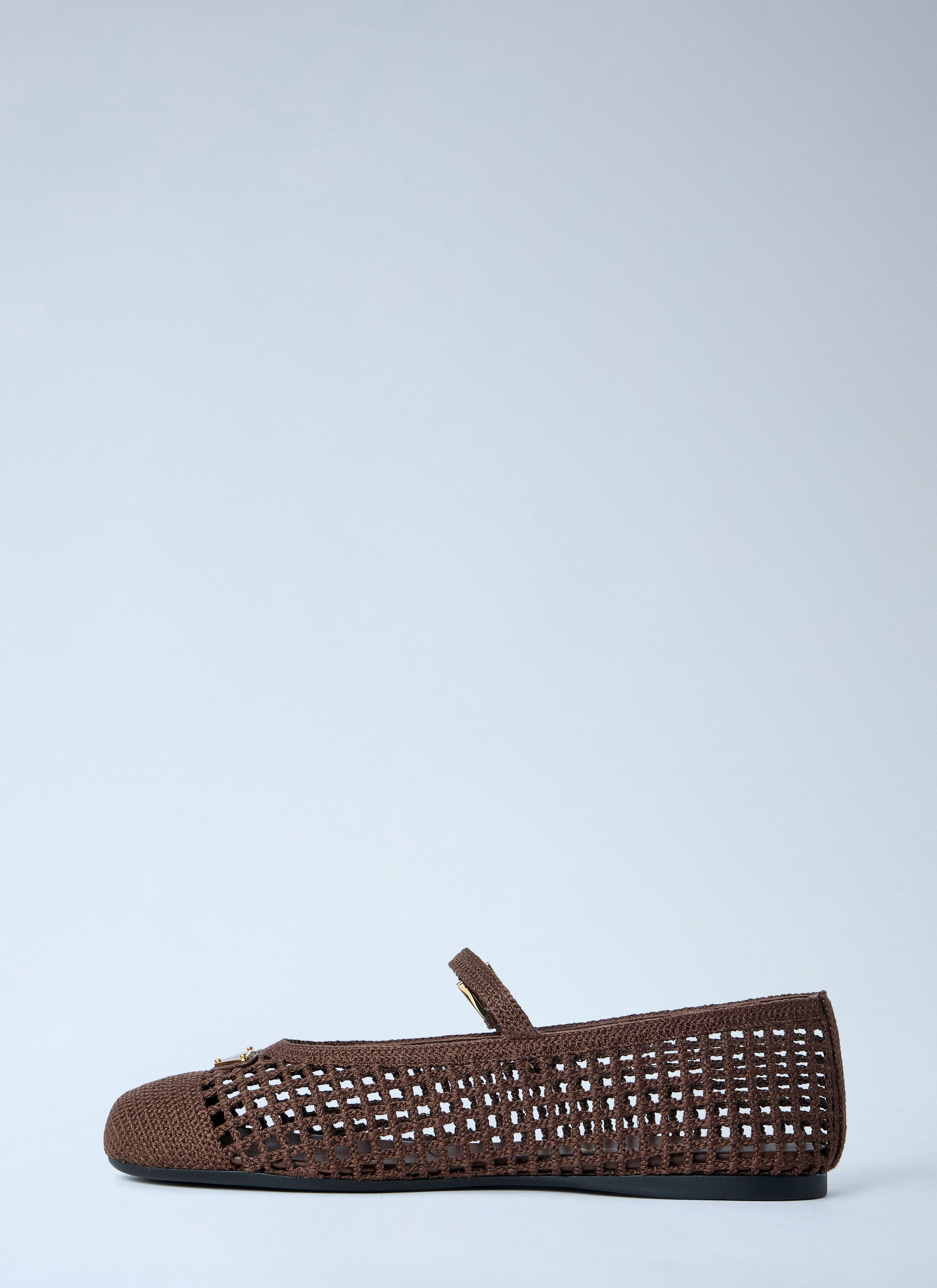 Prada Women Crochet Knit Ballerina Flats PRADA