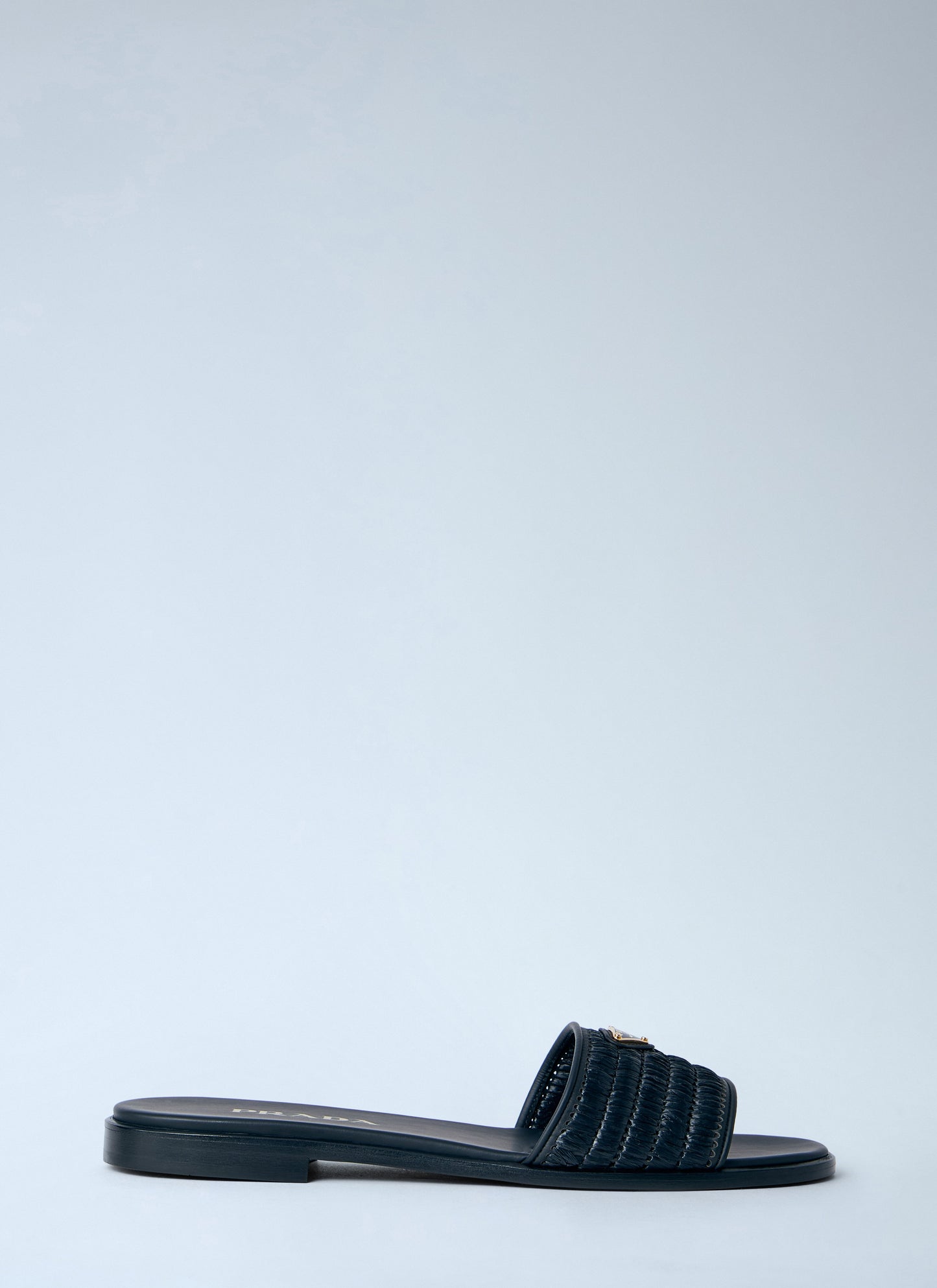 Prada Women Leather Slides With Crochet Details PRADA