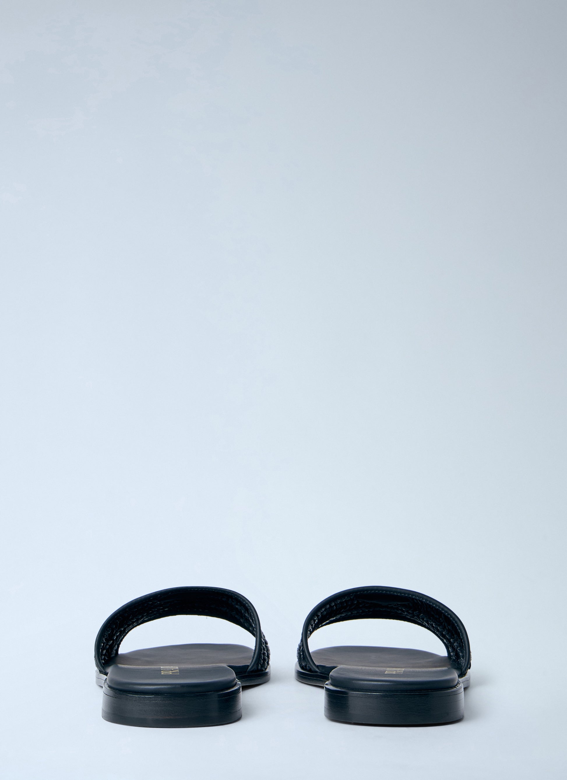 Prada Women Leather Slides With Crochet Details PRADA
