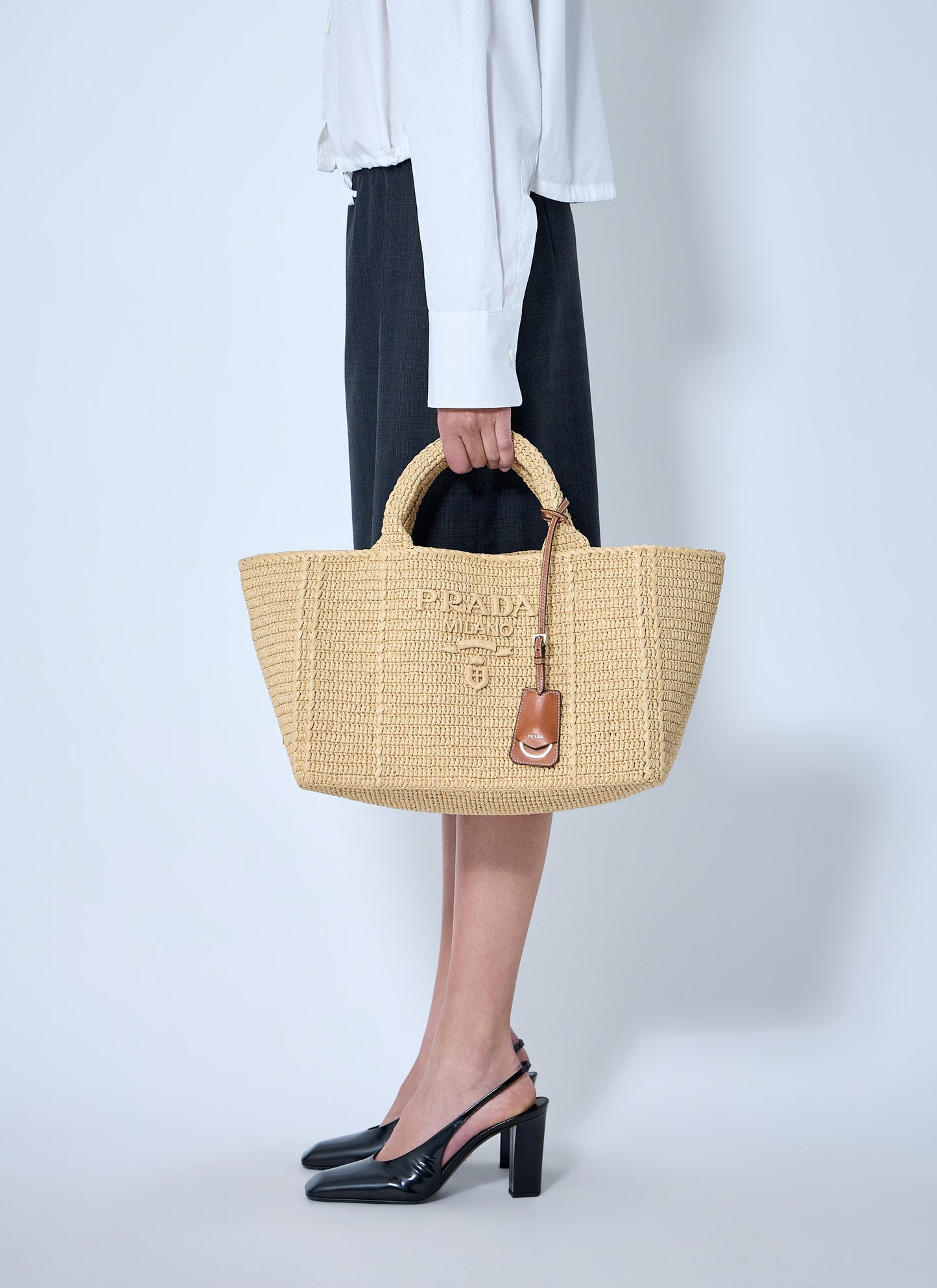Prada Women Crochet Large Handbag PRADA