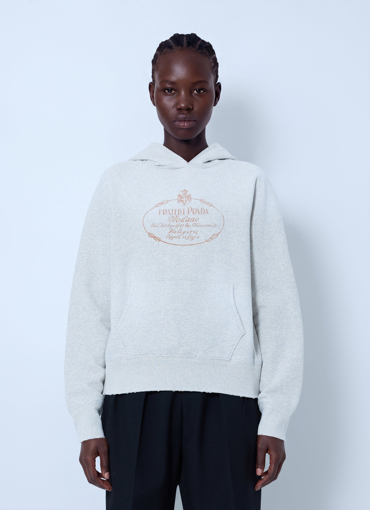 Prada Women Cotton Fleece Hoodie PRADA