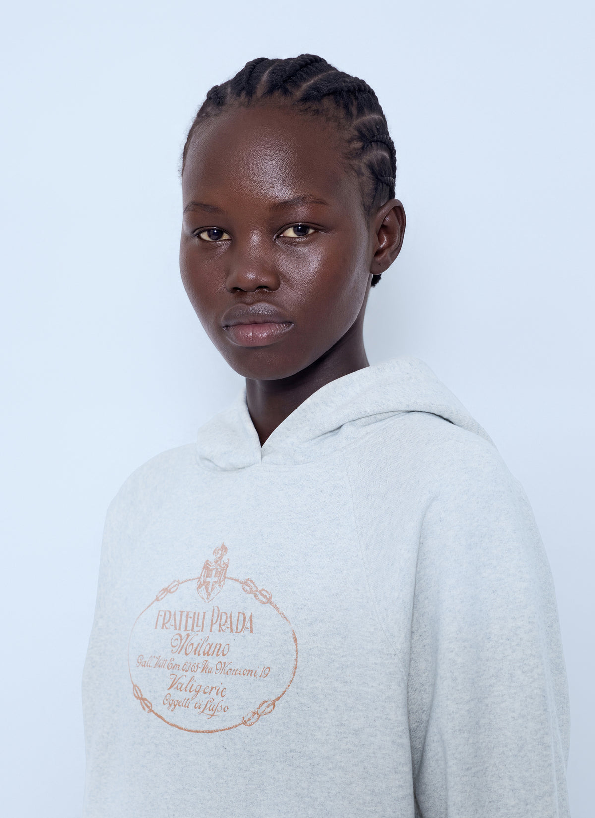 Prada Women Cotton Fleece Hoodie PRADA