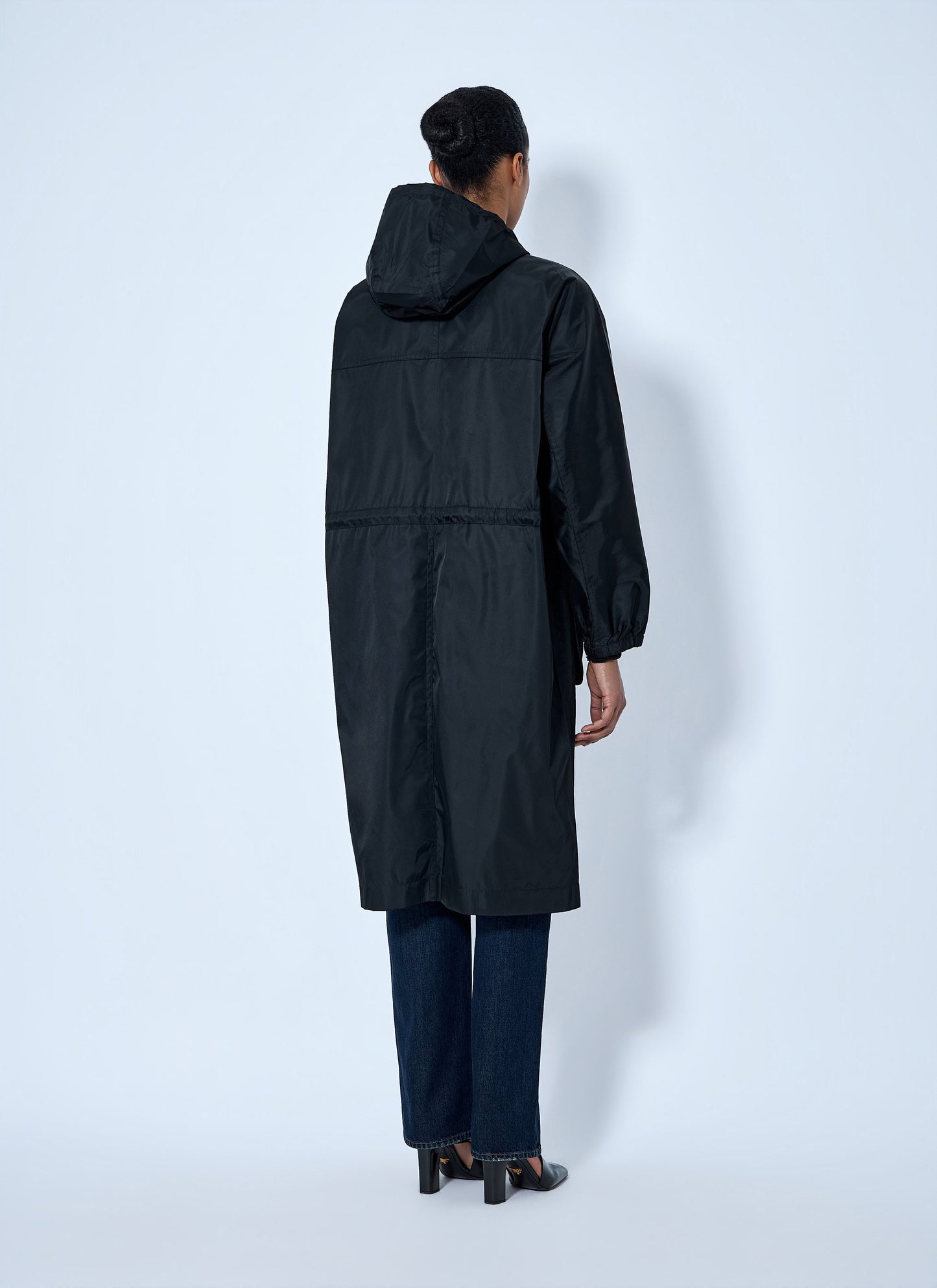 Prada Women Re-Nylon Drawstring Coat PRADA