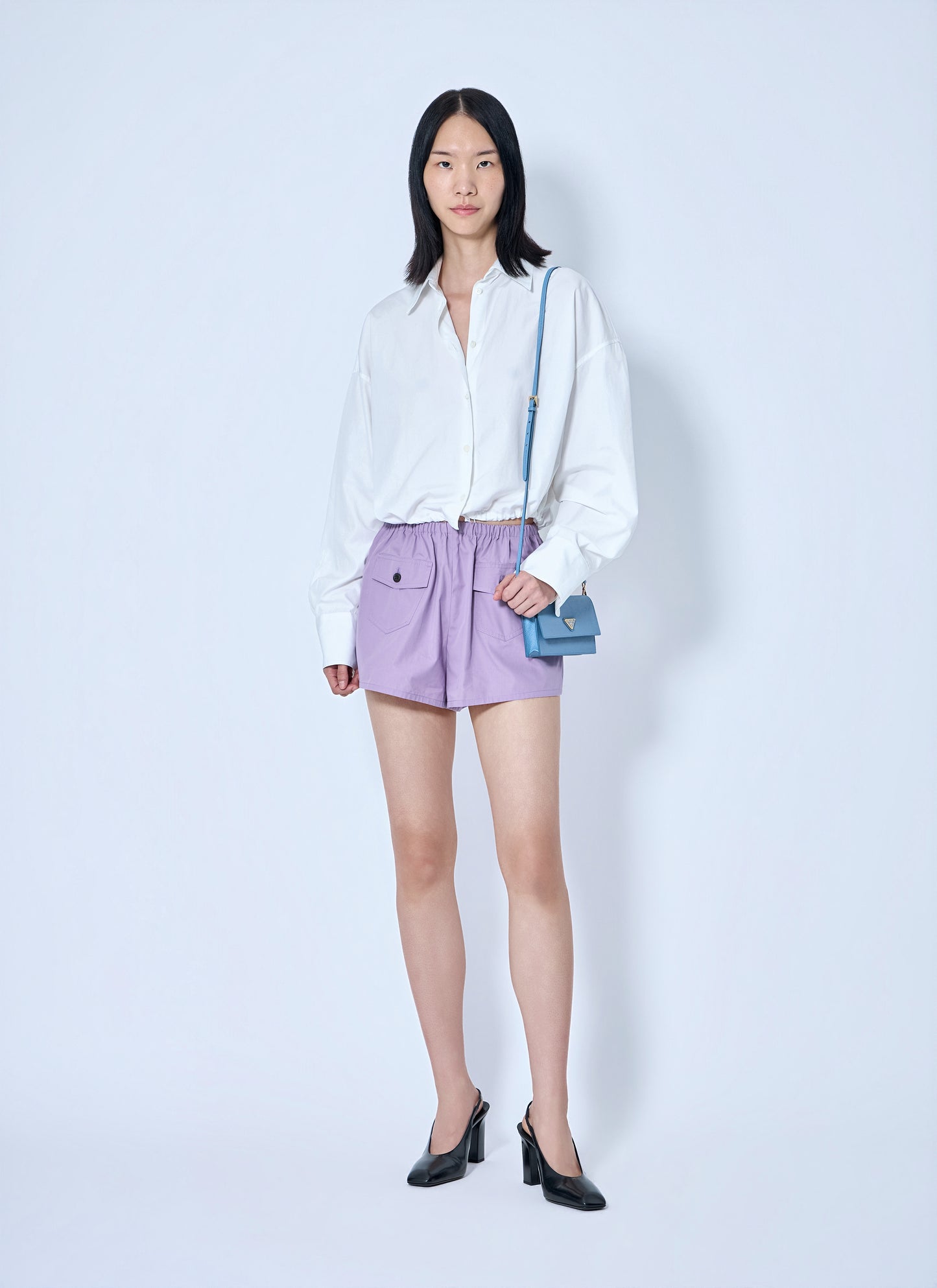 Prada Women Elasticated Waist Utility Shorts PRADA
