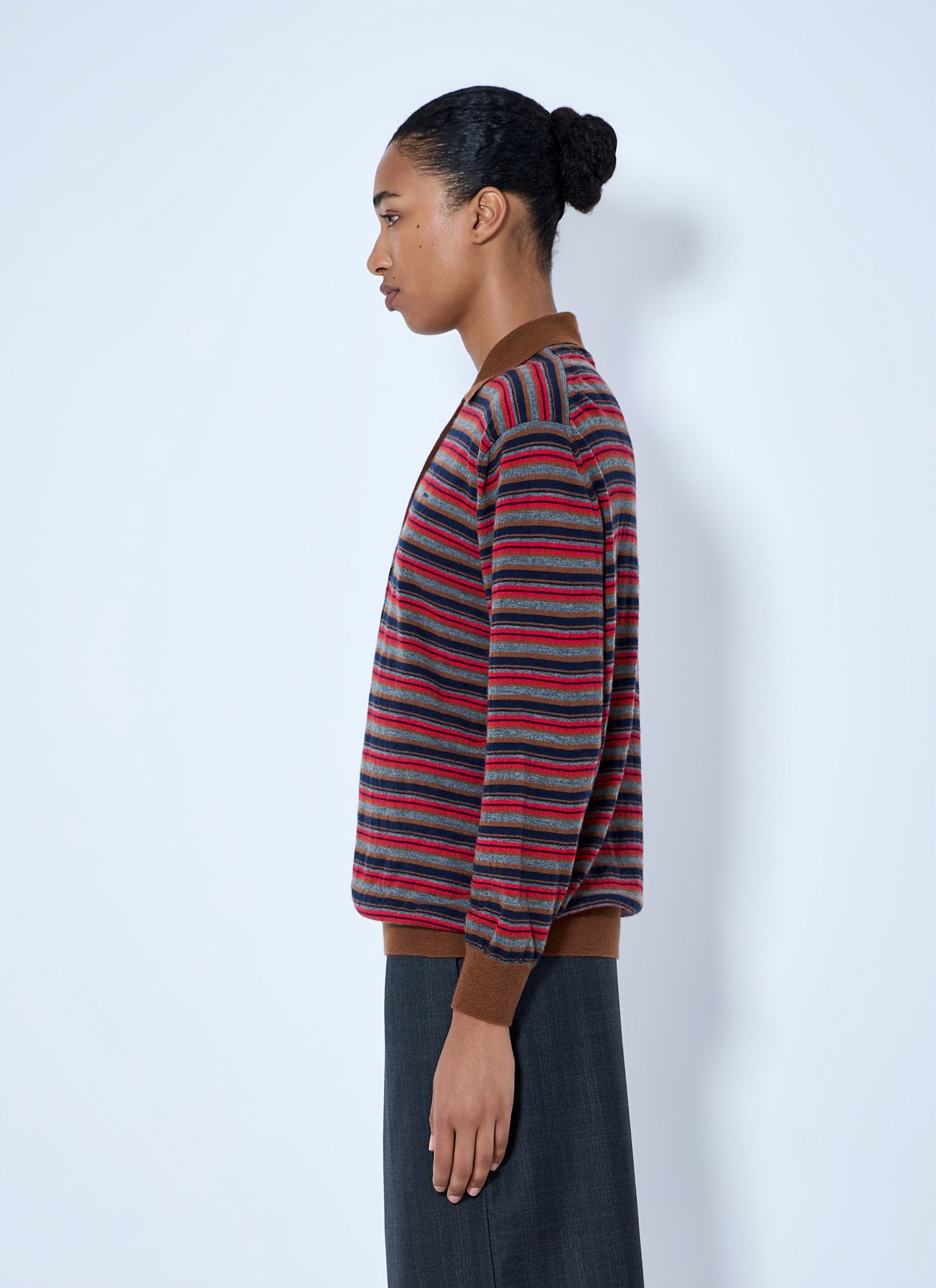 Prada Women Striped Polo Sweater PRADA