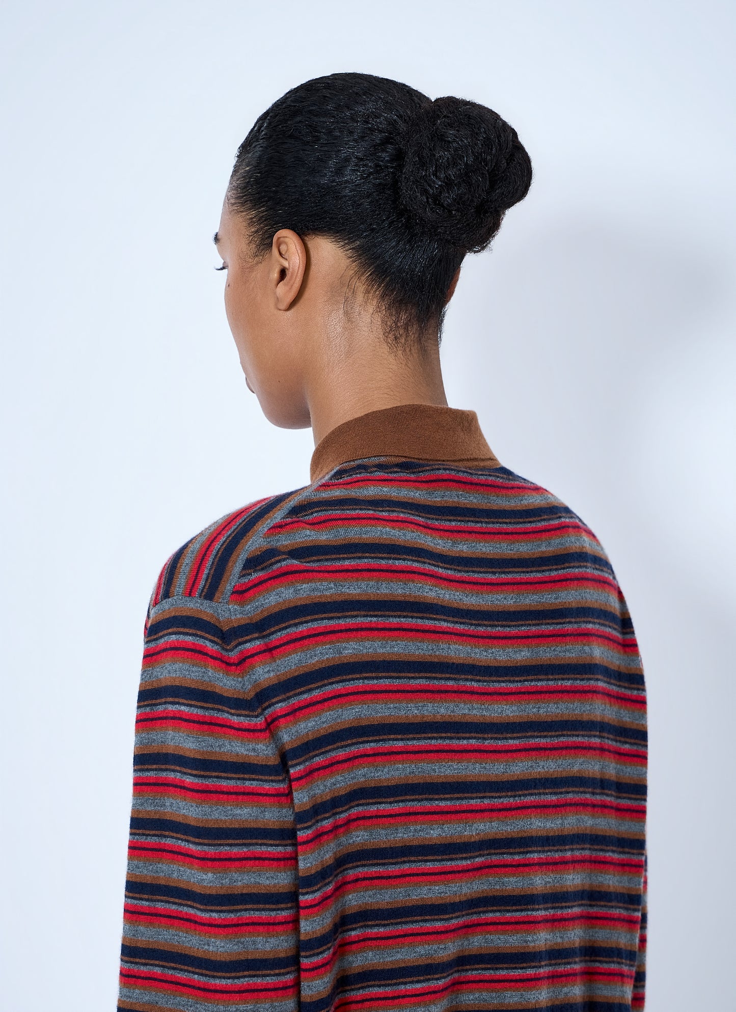 Prada Women Striped Polo Sweater PRADA