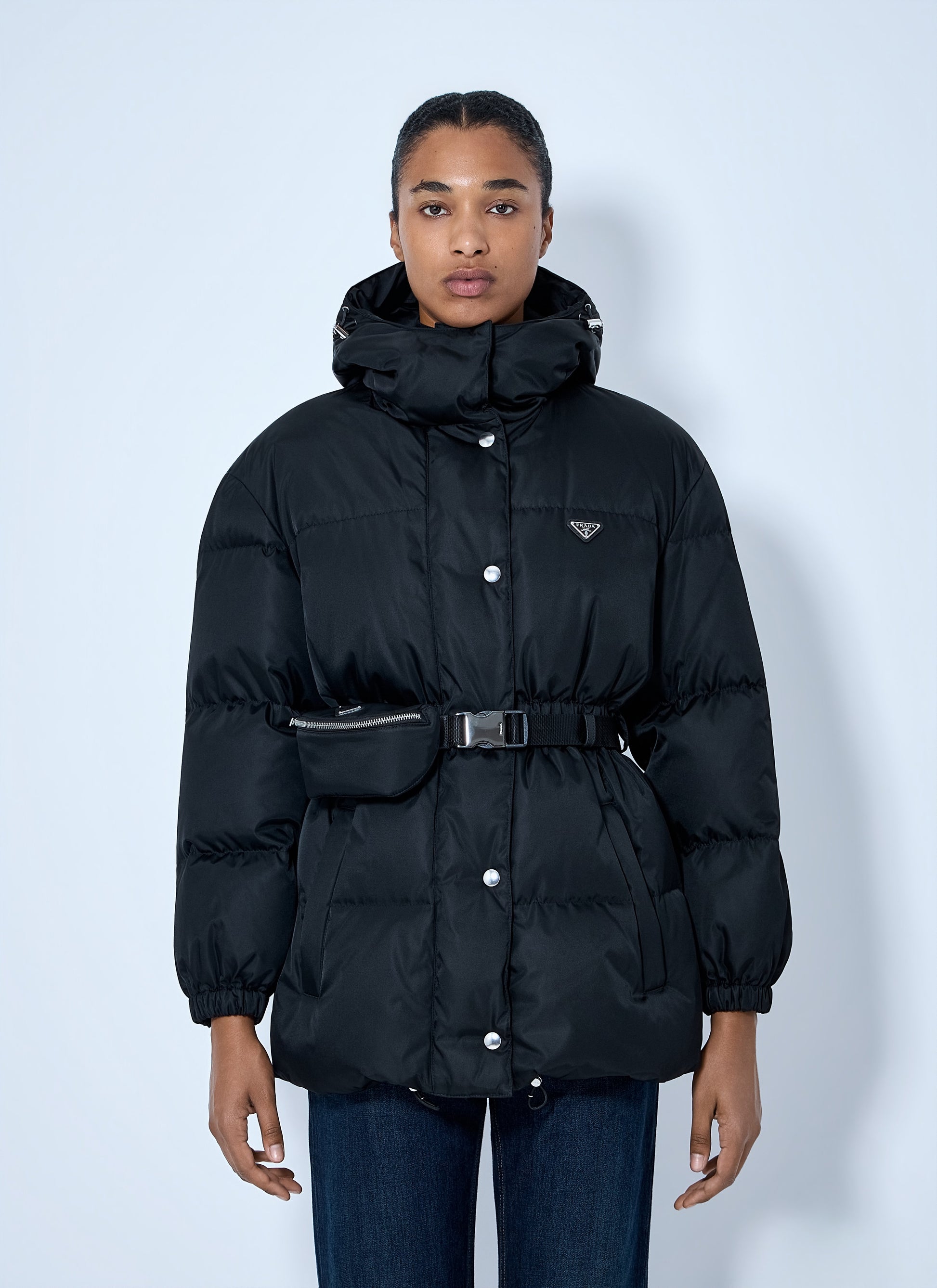 Prada Women Re-Nylon Down Jacket PRADA