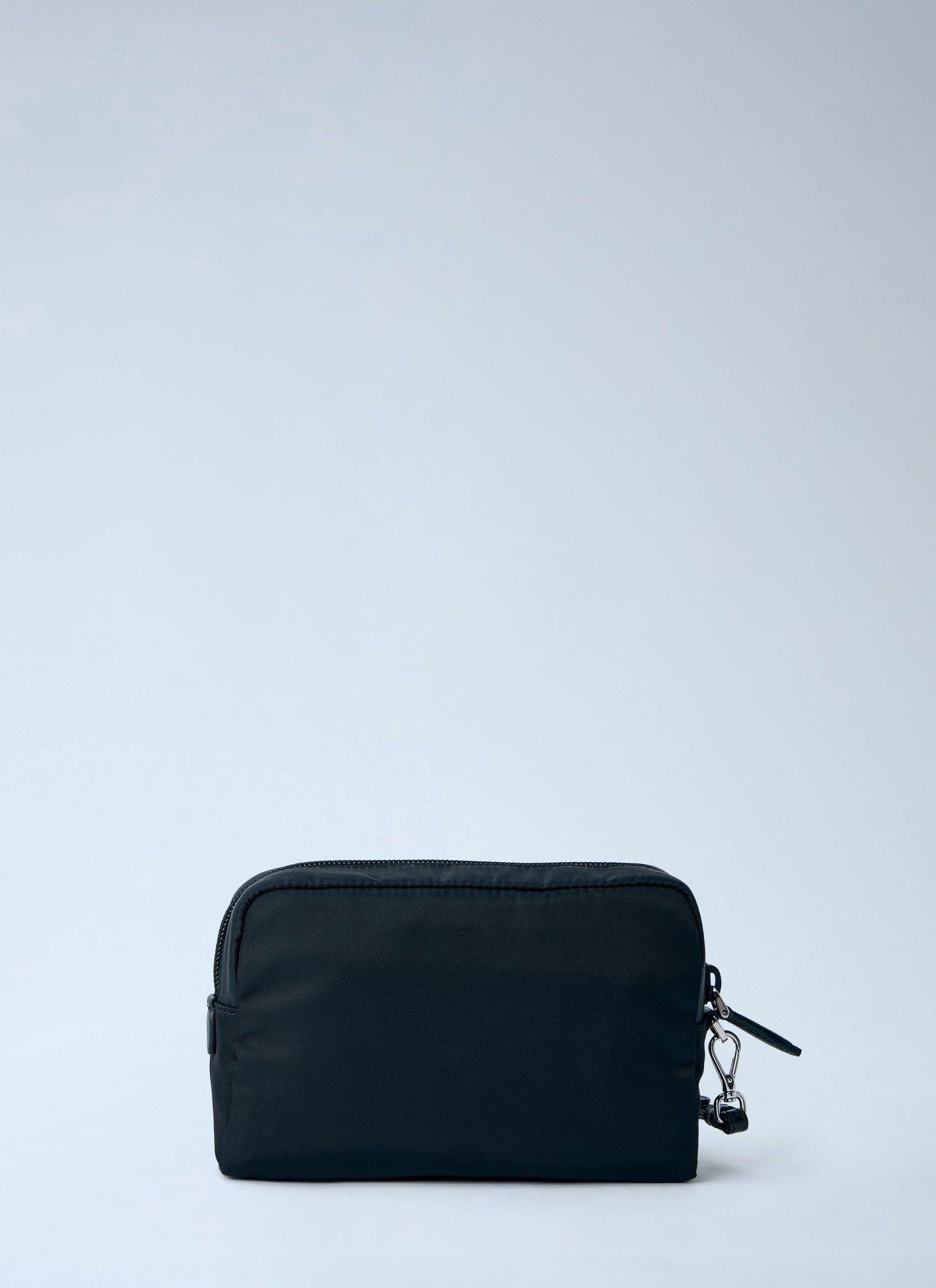 Prada Women Compact Nylon Pouch With Logo Detail PRADA