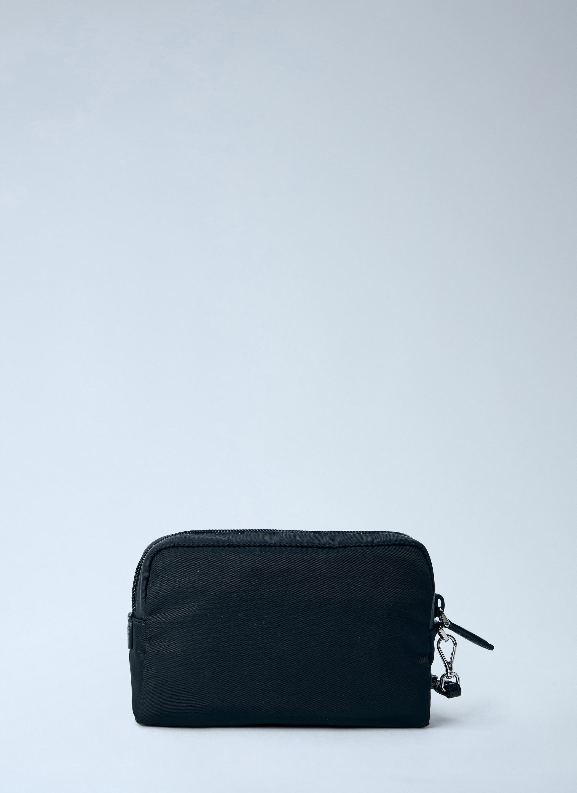 Prada Women Compact Nylon Pouch With Logo Detail PRADA