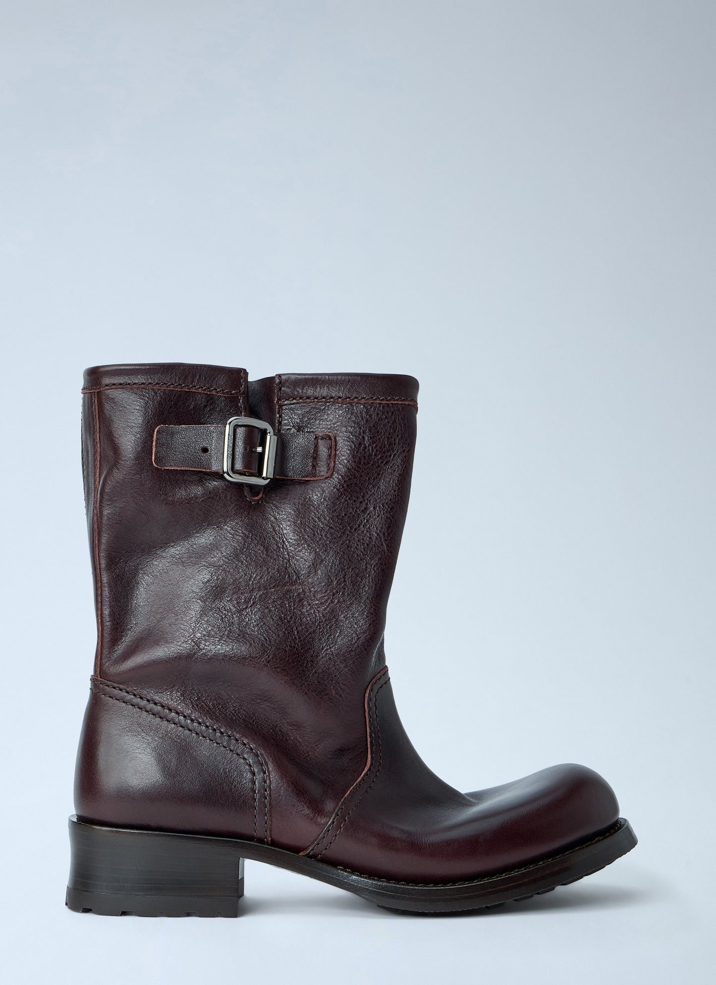 Prada Women Leather Mid-Calf Boots PRADA