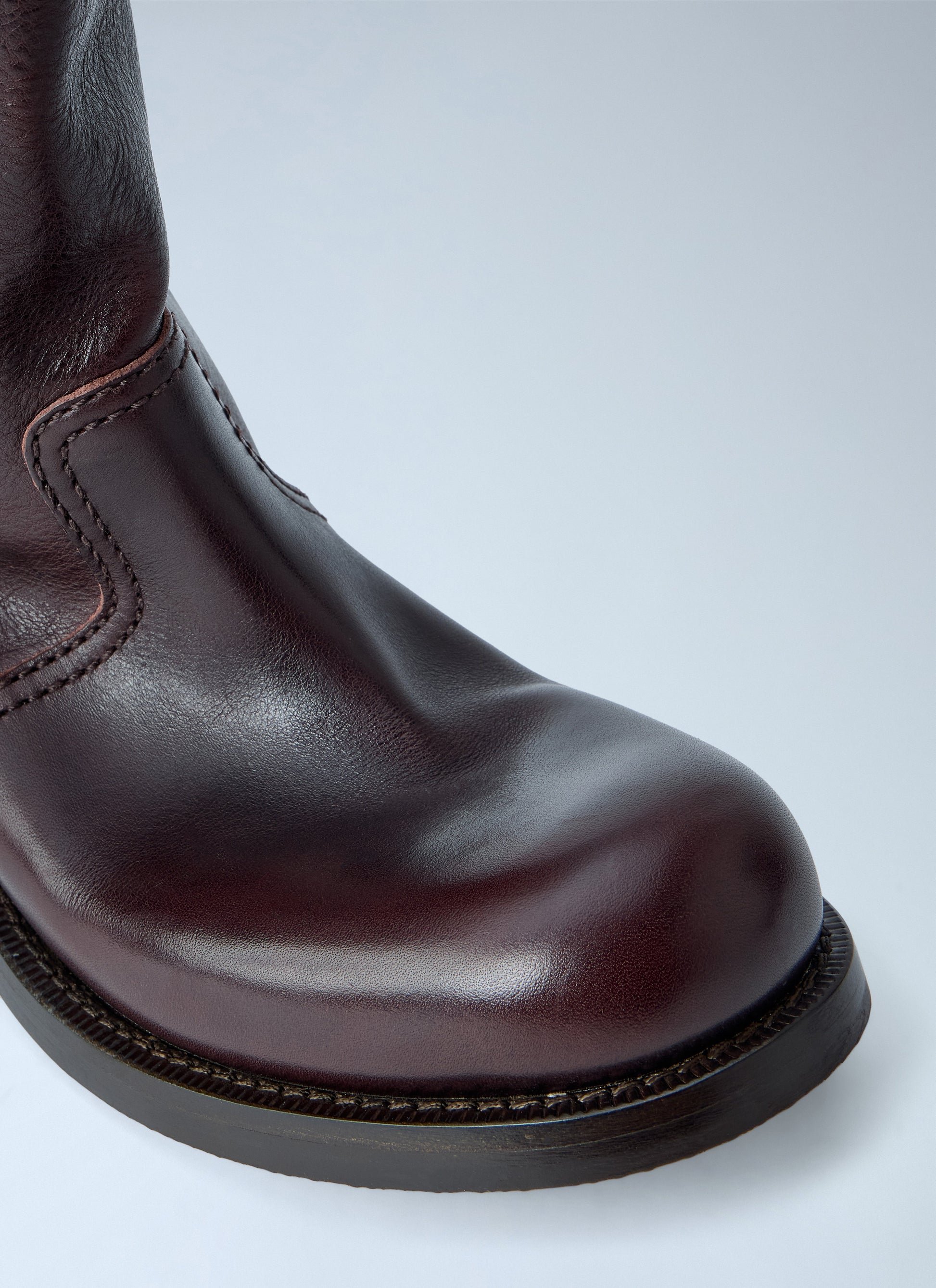 Prada Women Leather Mid-Calf Boots PRADA