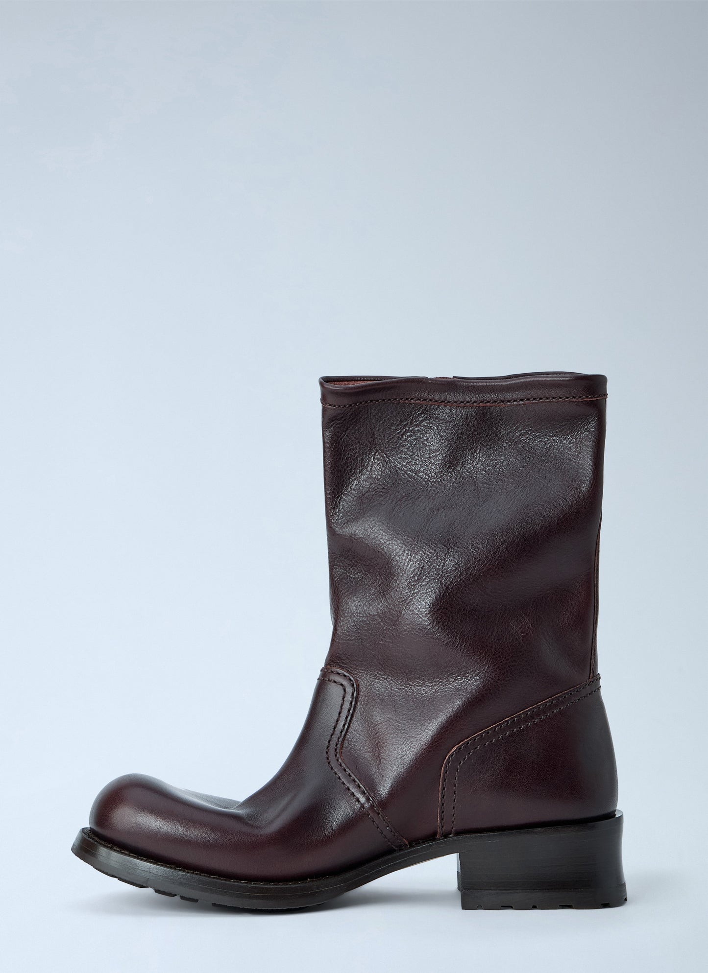 Prada Women Leather Mid-Calf Boots PRADA