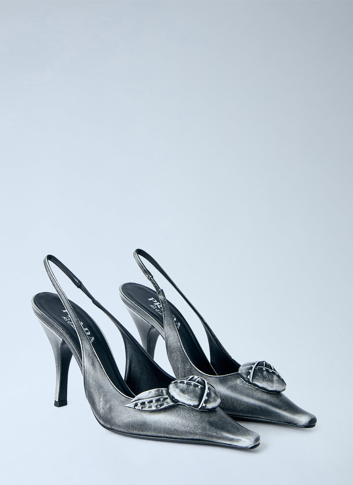 Prada Women Leather Slingback Pumps PRADA