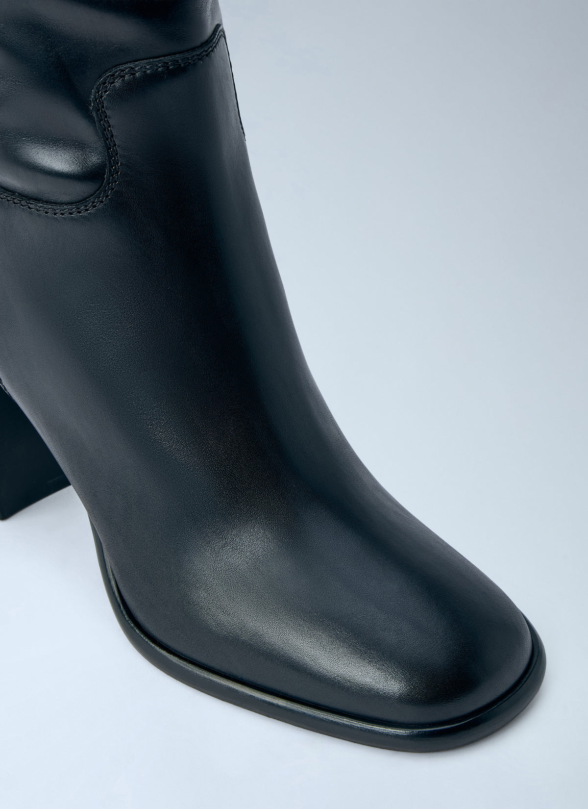 Prada Women Block Heel Leather Boots PRADA