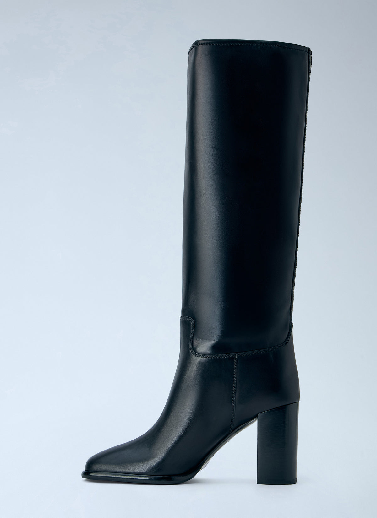 Prada Women Block Heel Leather Boots PRADA