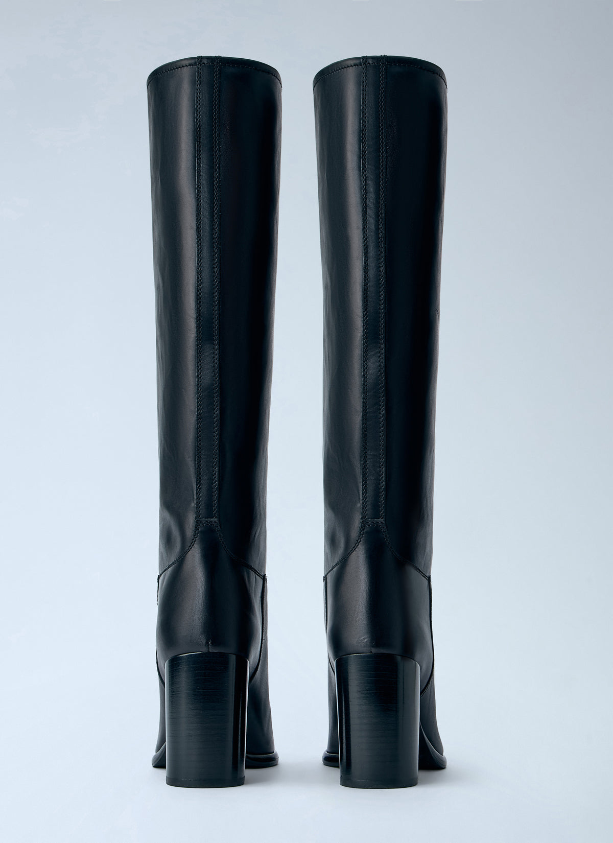 Prada Women Block Heel Leather Boots PRADA