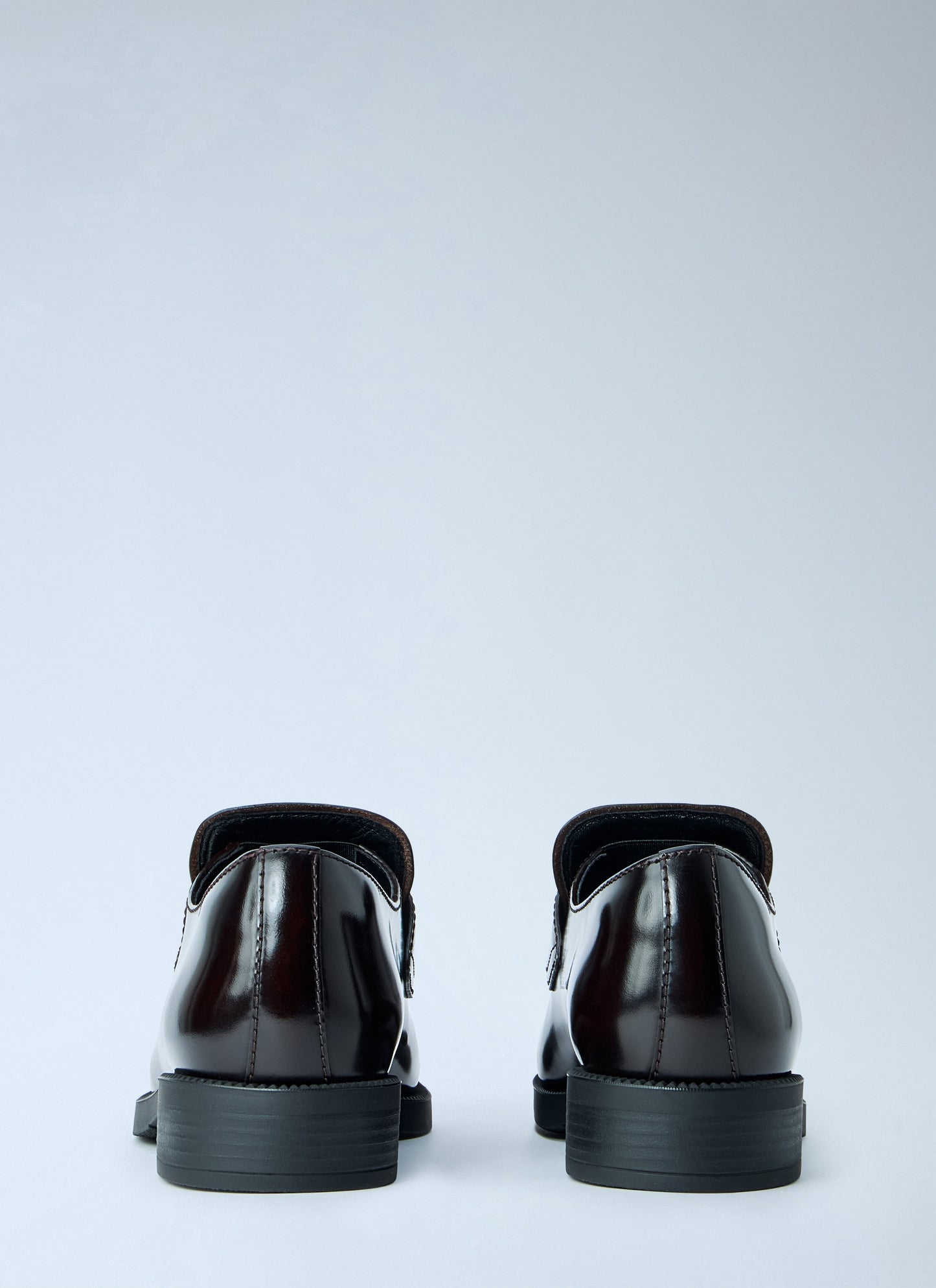 Prada Women Leather Loafers With Logo Plaque PRADA