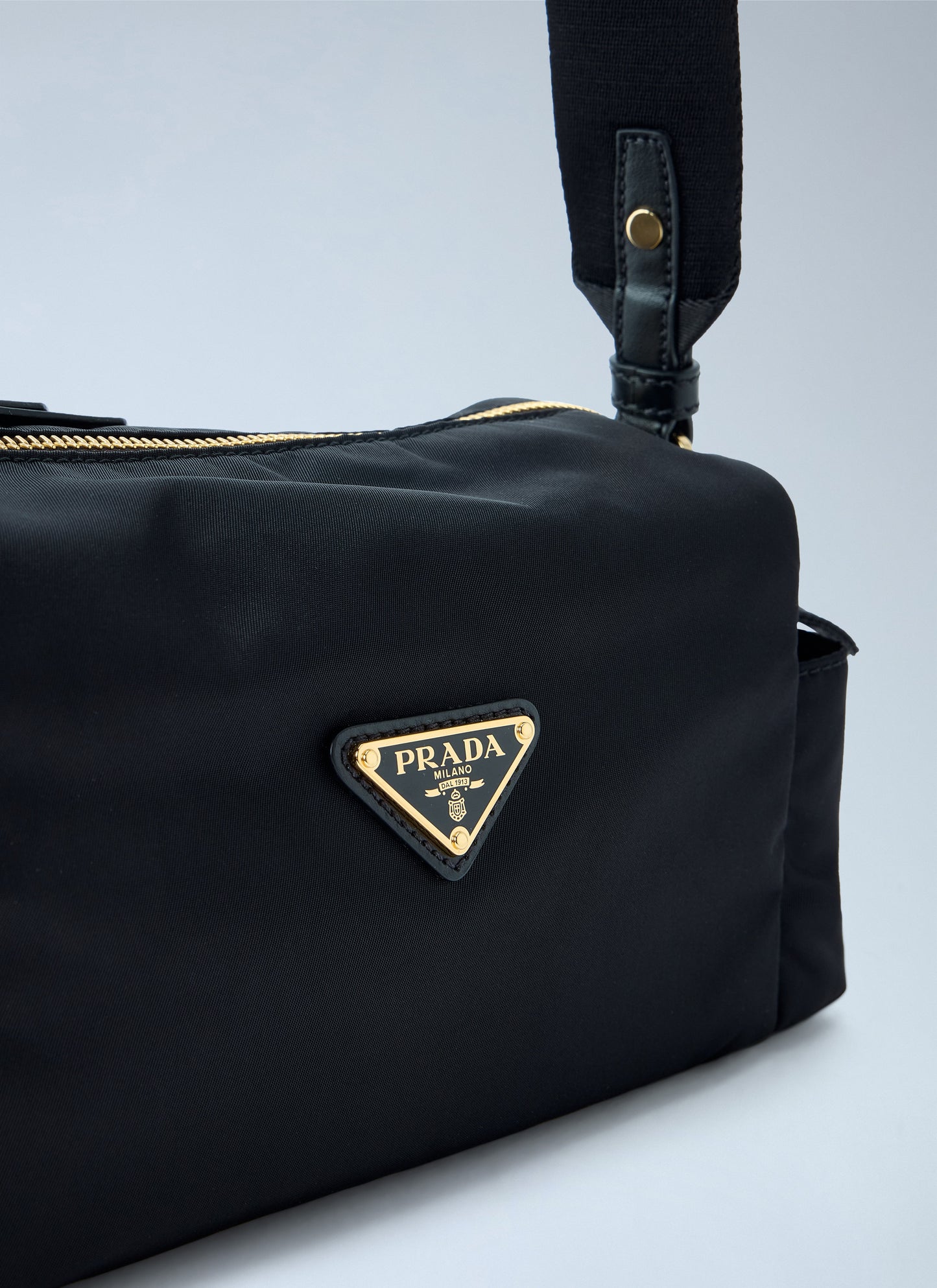 Prada Women Explore Small Re-Nylon And Leather Shoulder Bag PRADA