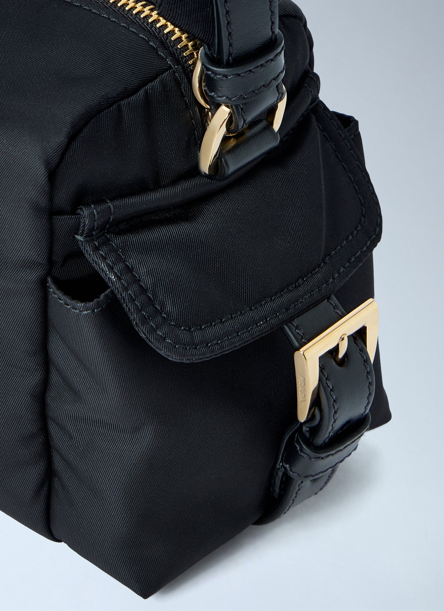 Prada Women Explore Small Re-Nylon And Leather Shoulder Bag PRADA
