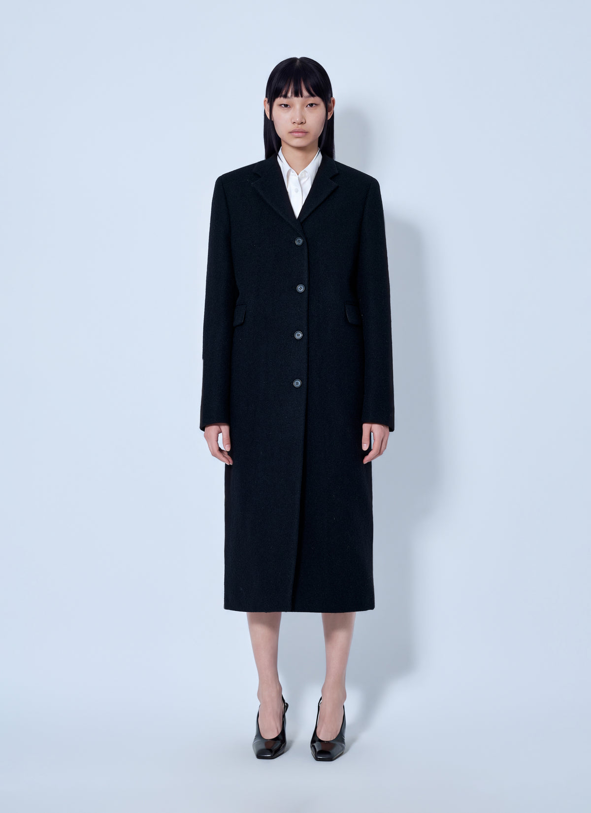 Prada Women Single-Breasted Wool Coat PRADA