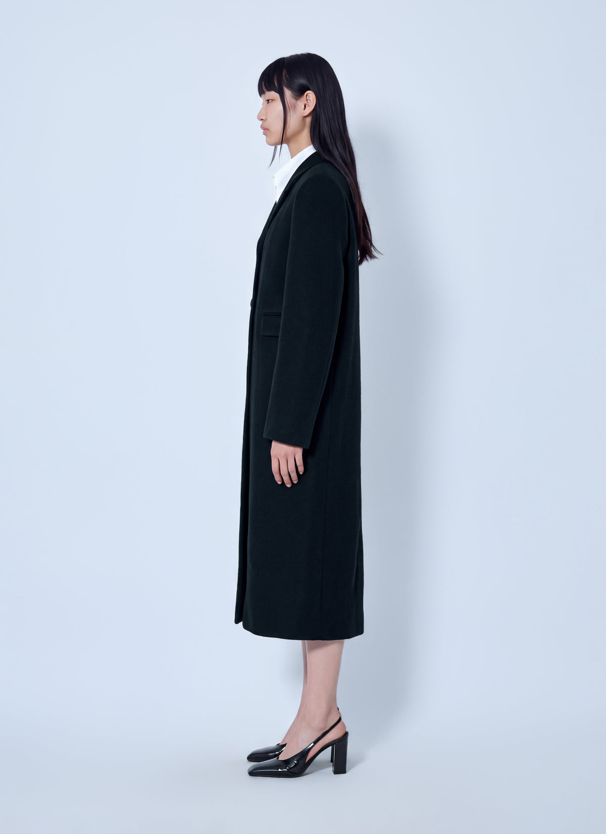 Prada Women Single-Breasted Wool Coat PRADA