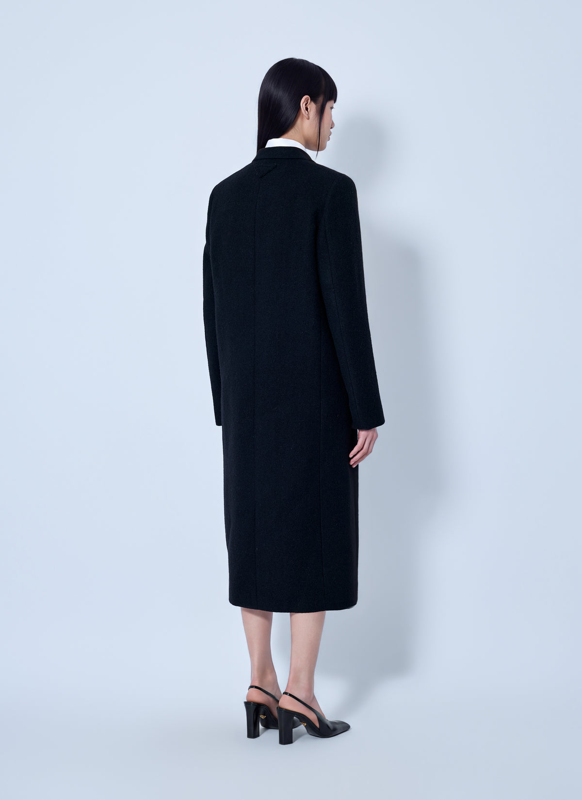Prada Women Single-Breasted Wool Coat PRADA