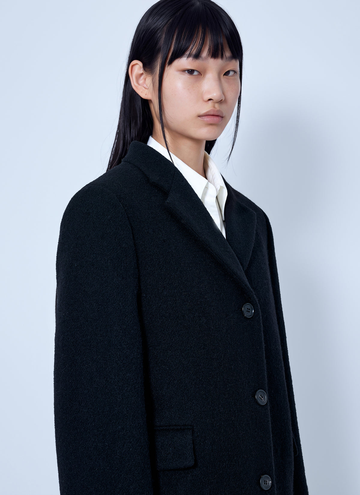 Prada Women Single-Breasted Wool Coat PRADA