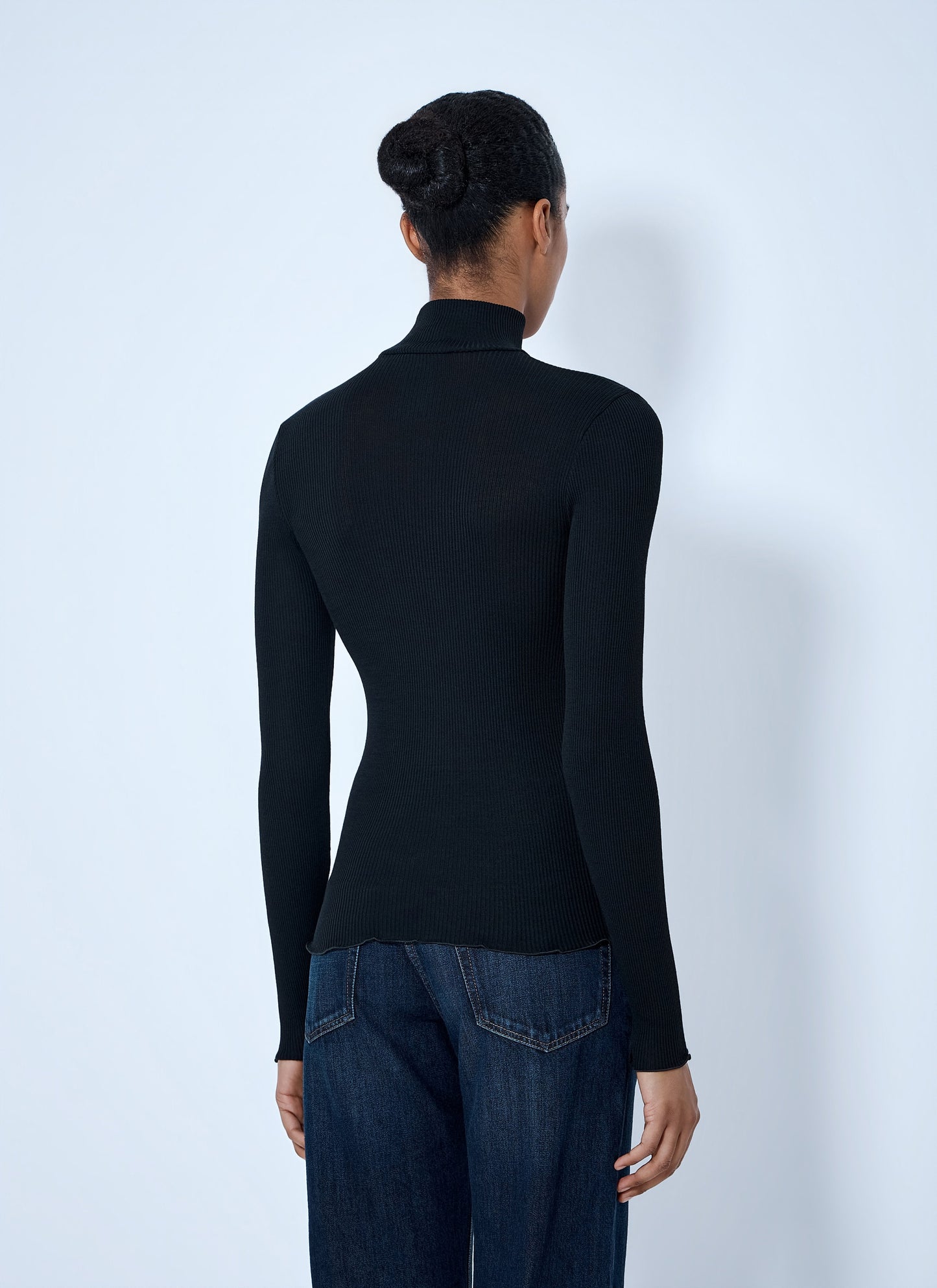 Prada Women Ribbed Turtleneck Top PRADA