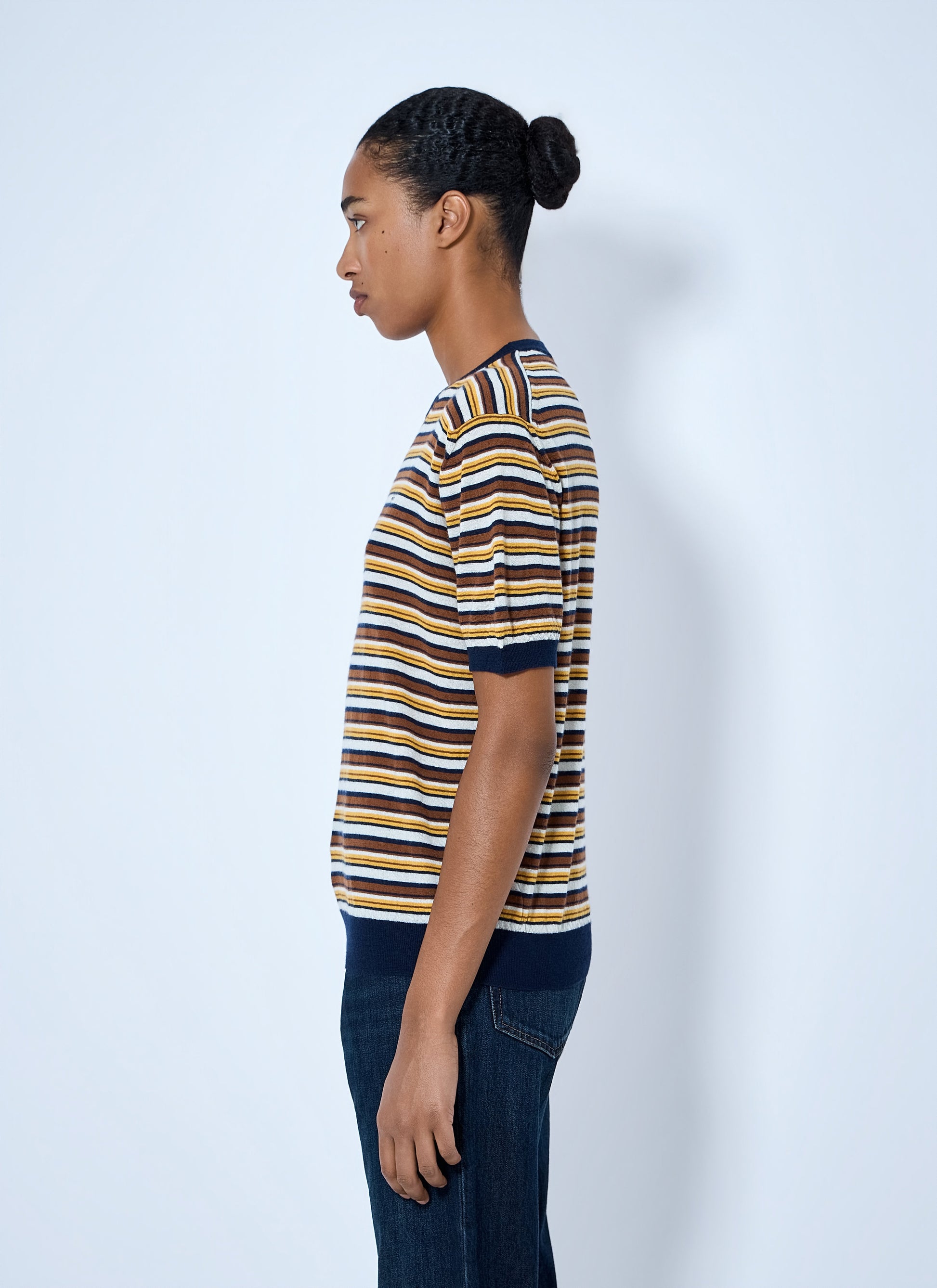 Prada Women Striped Knit T-Shirt PRADA