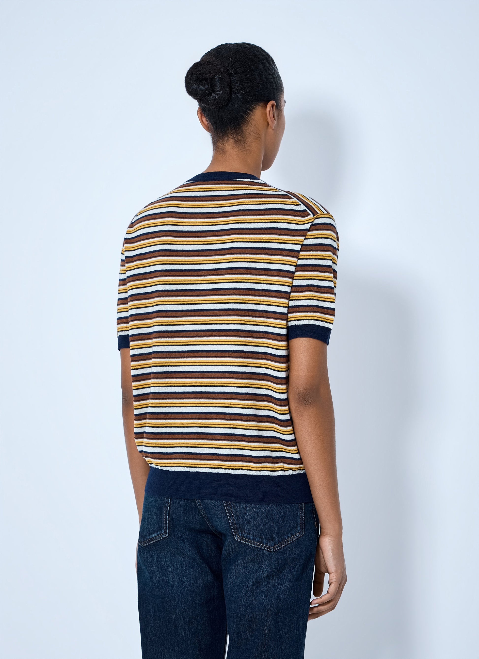 Prada Women Striped Knit T-Shirt PRADA
