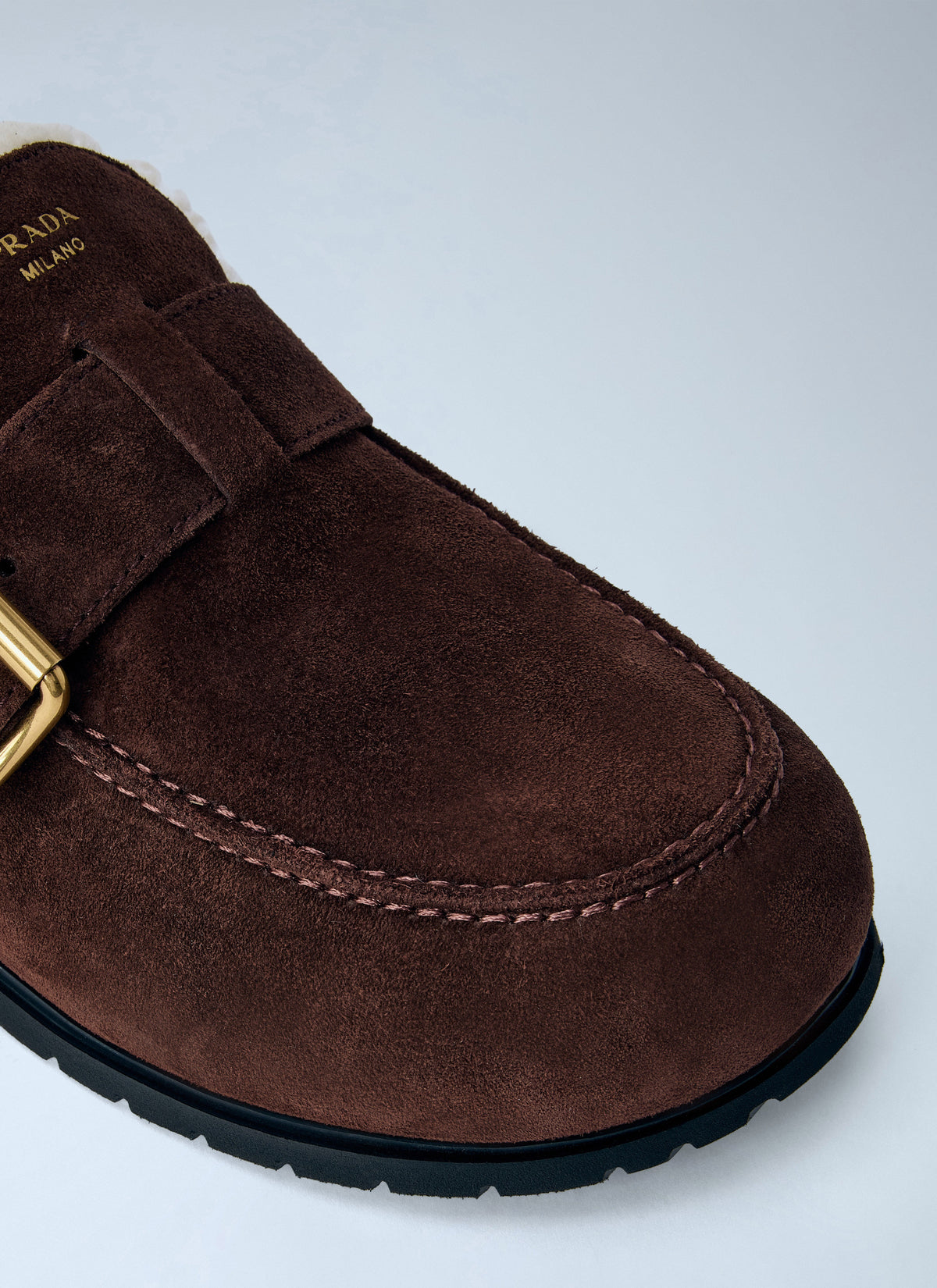 Prada Women Suede Mules PRADA