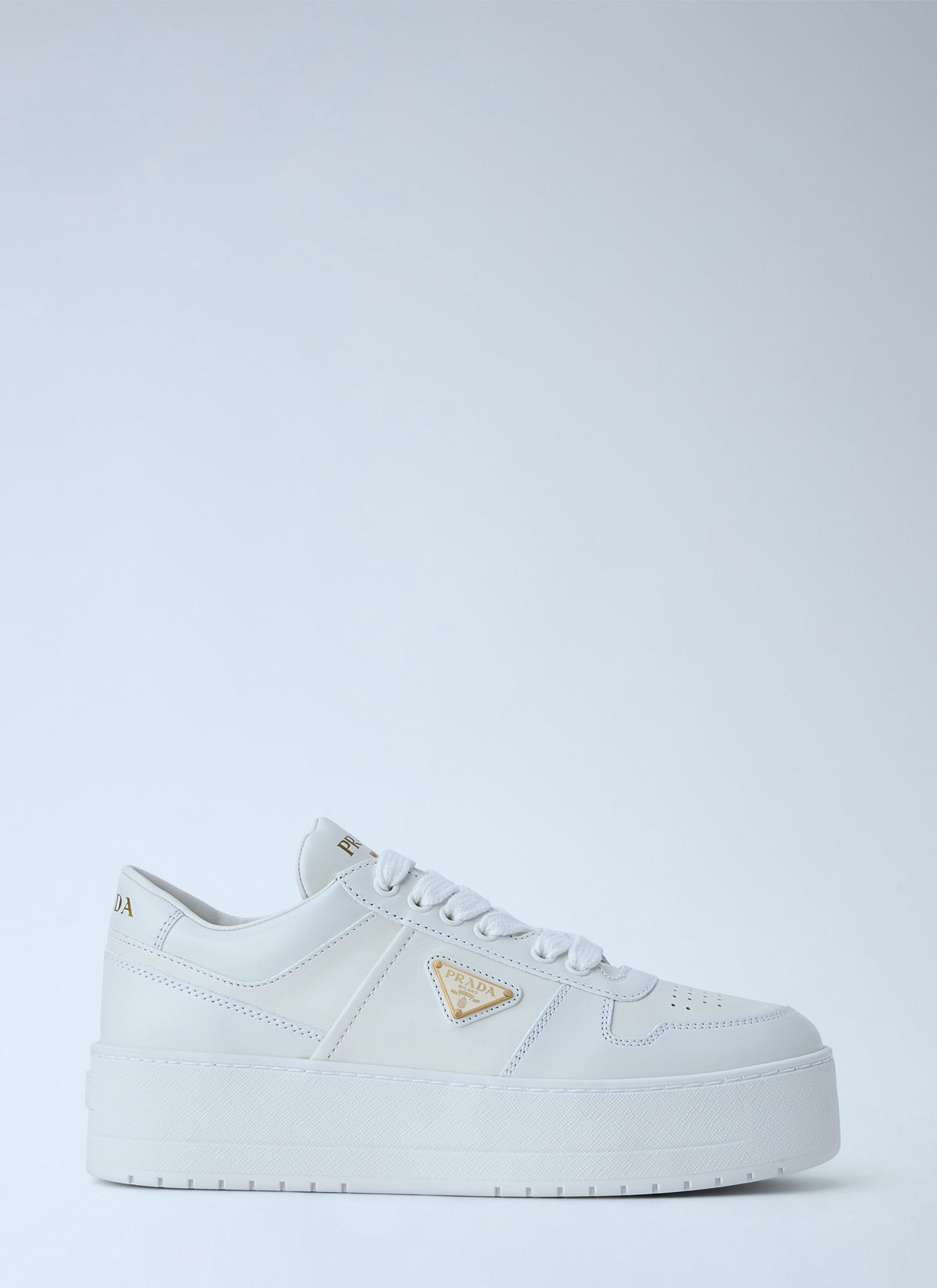 Prada Women Downtown Bold Leather Sneakers PRADA