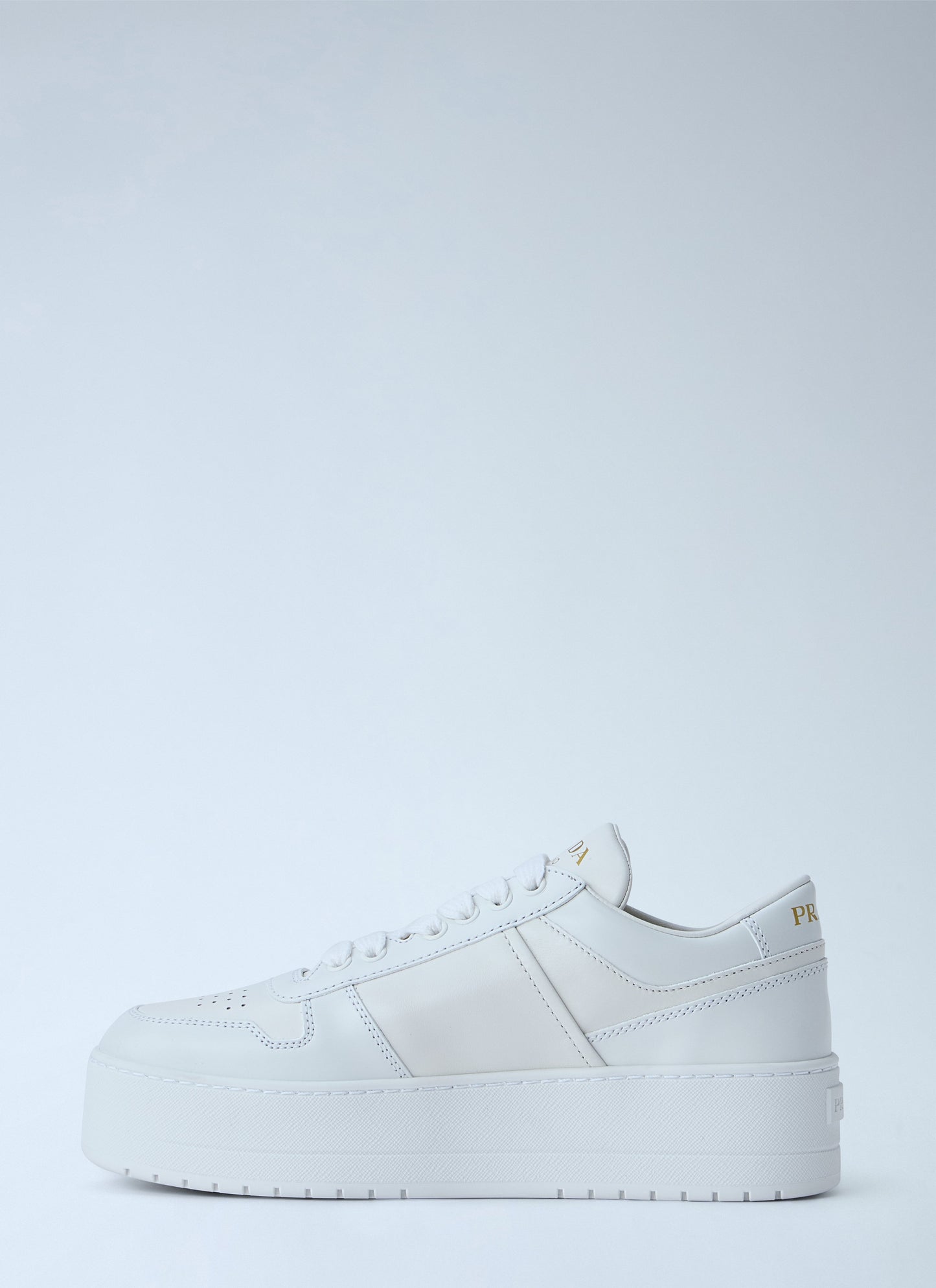 Prada Women Downtown Bold Leather Sneakers PRADA