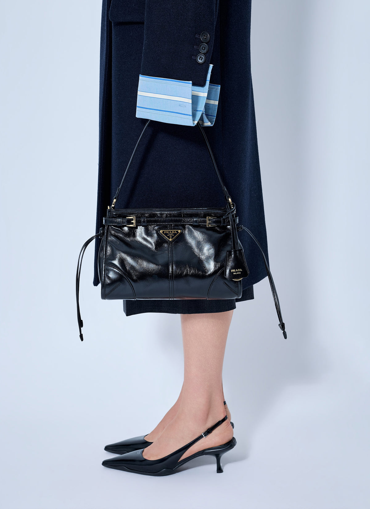 Prada Women Bonnie Small Leather Handbag PRADA