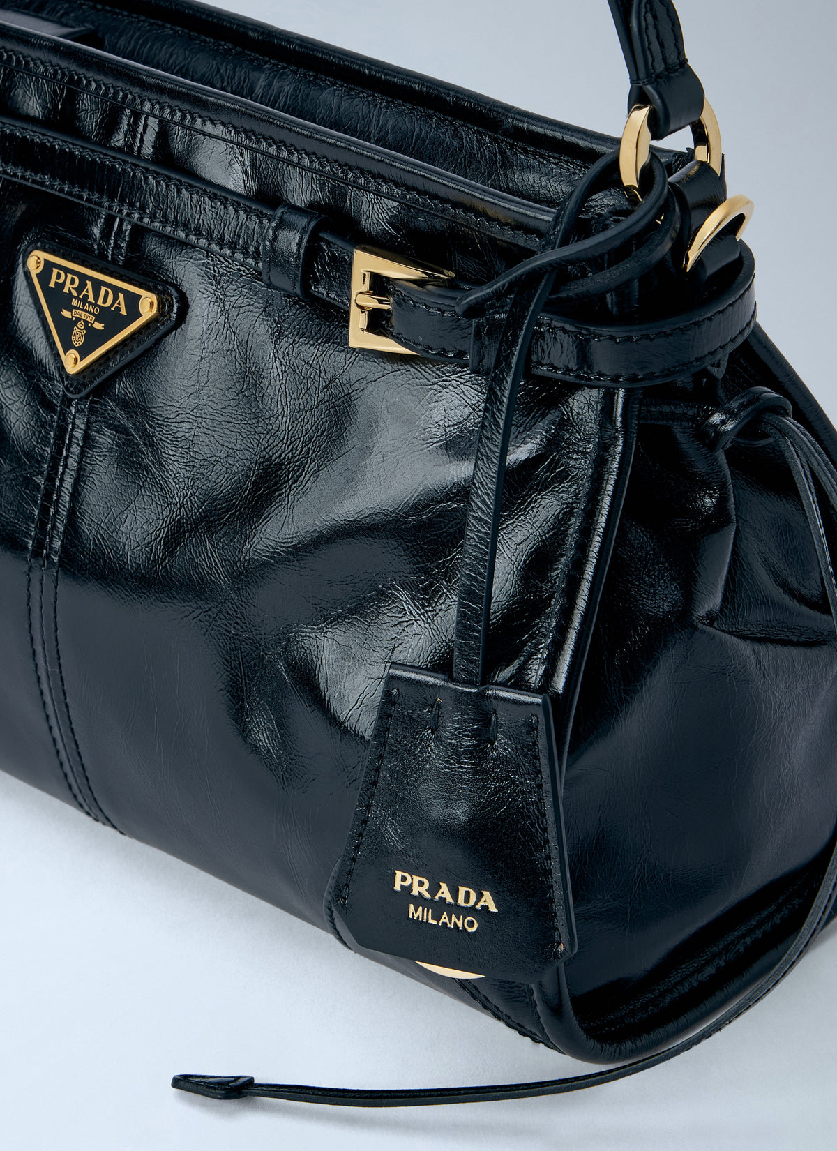 Prada Women Bonnie Small Leather Handbag PRADA