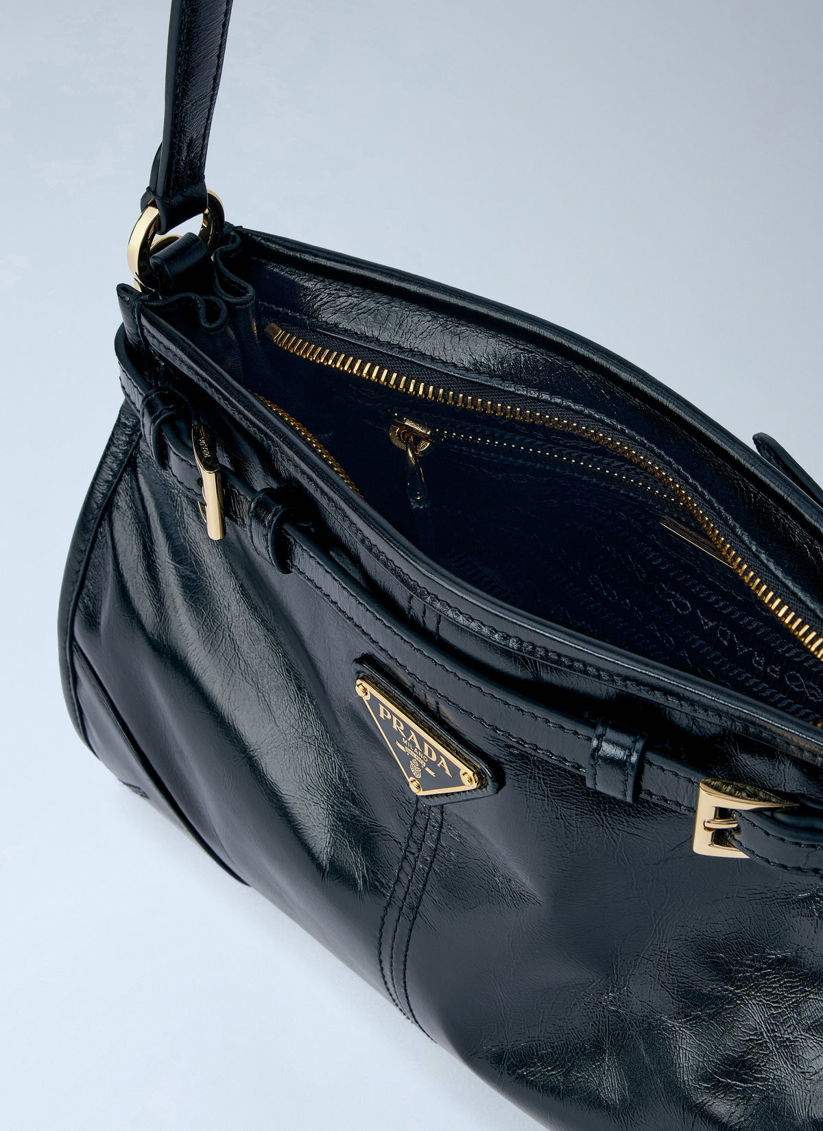 Prada Women Bonnie Small Leather Handbag PRADA