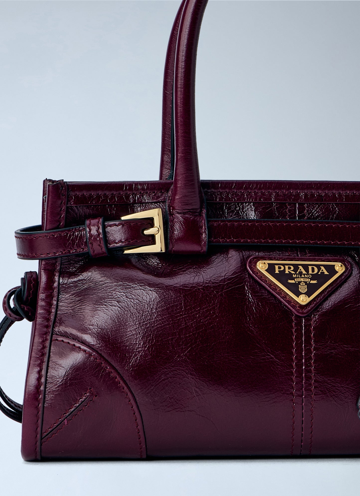 Prada Women Mini Bonnie Leather Handbag PRADA
