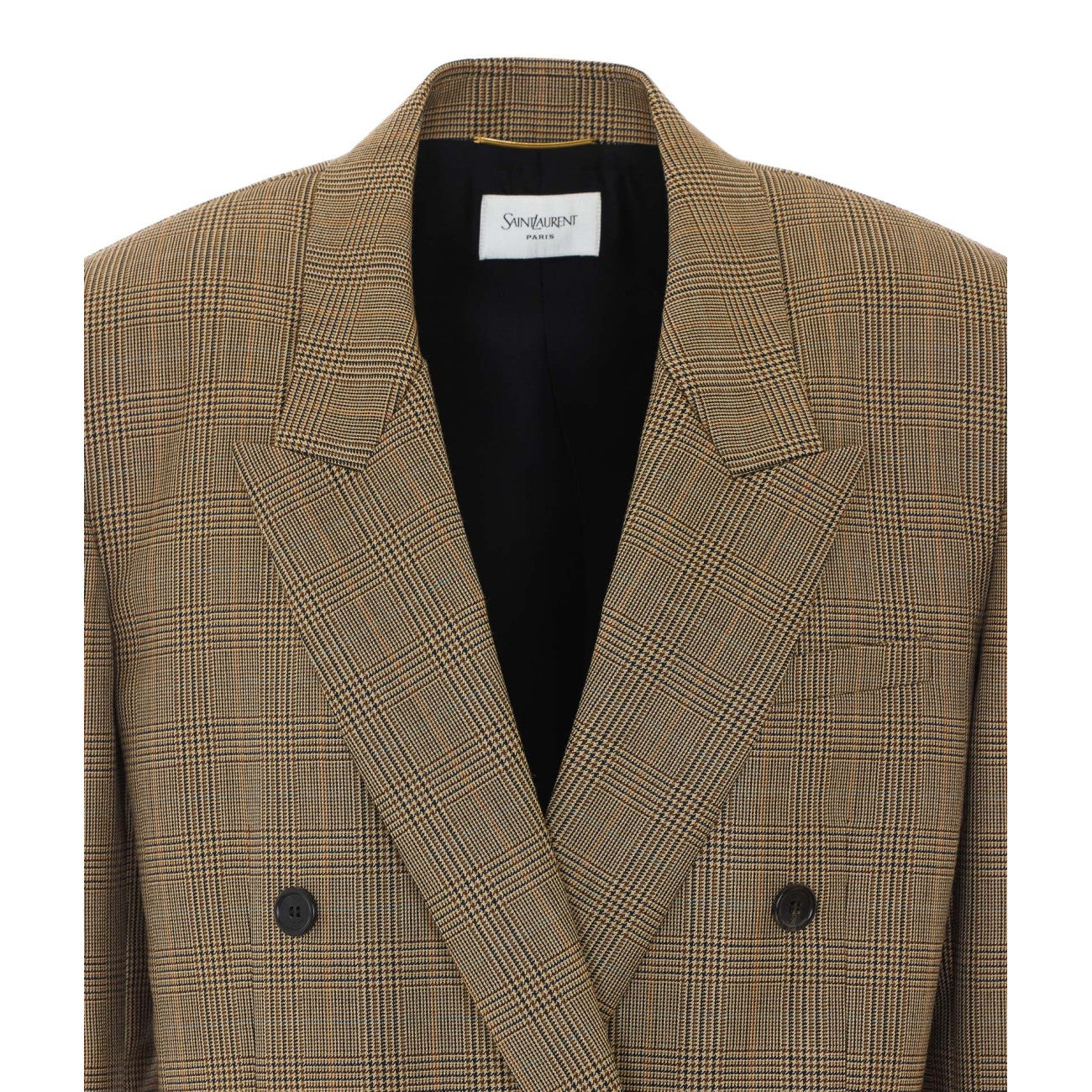Saint Laurent Women Prince Of Wales Pied De Poule Jacket SAINT LAURENT