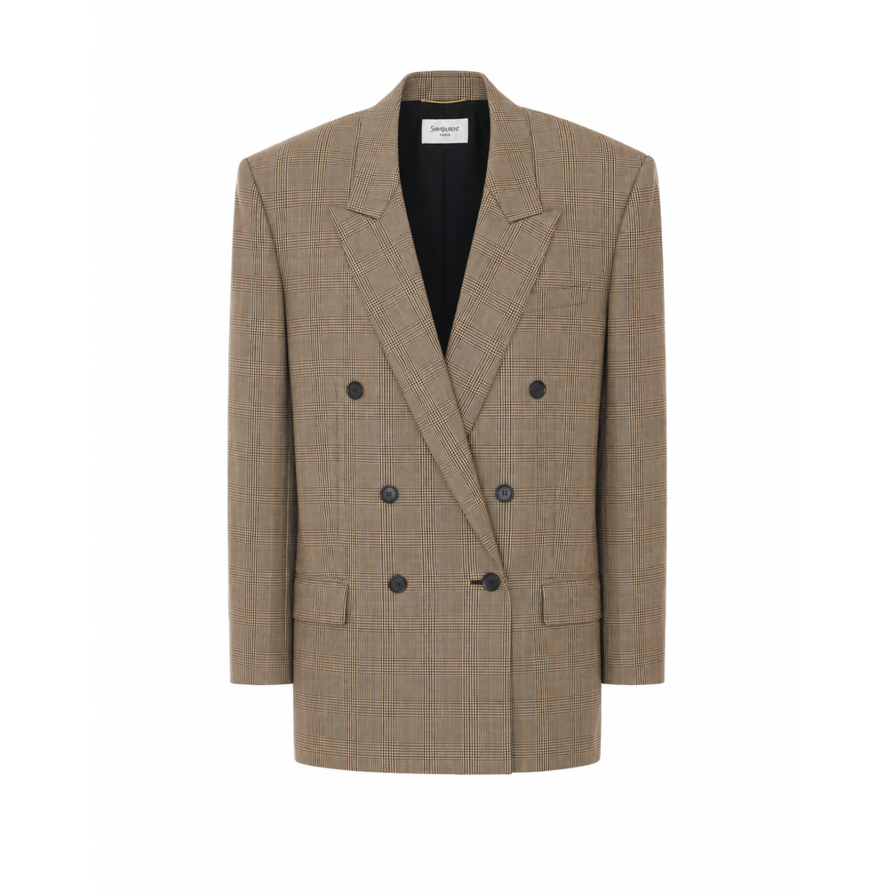 Saint Laurent Women Prince Of Wales Pied De Poule Jacket SAINT LAURENT