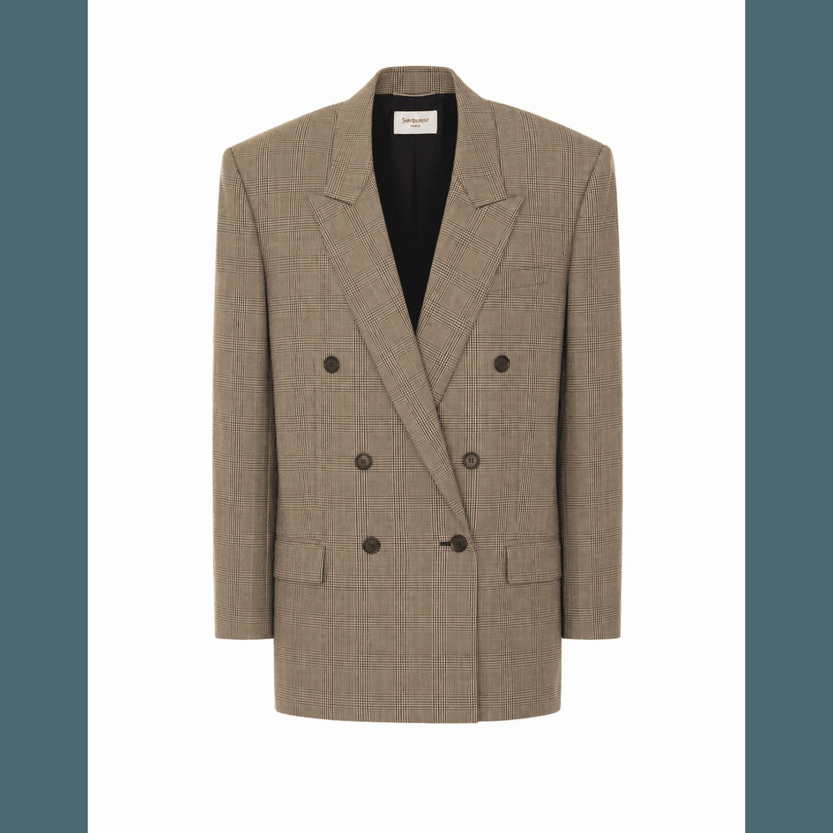 Saint Laurent Women Prince Of Wales Pied De Poule Jacket SAINT LAURENT