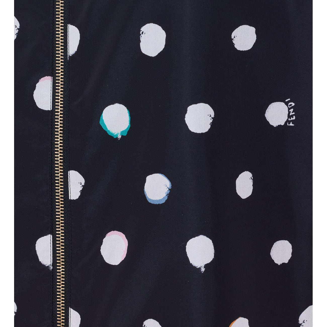 Fendi Women Print Dots Zipped Skirt FENDI