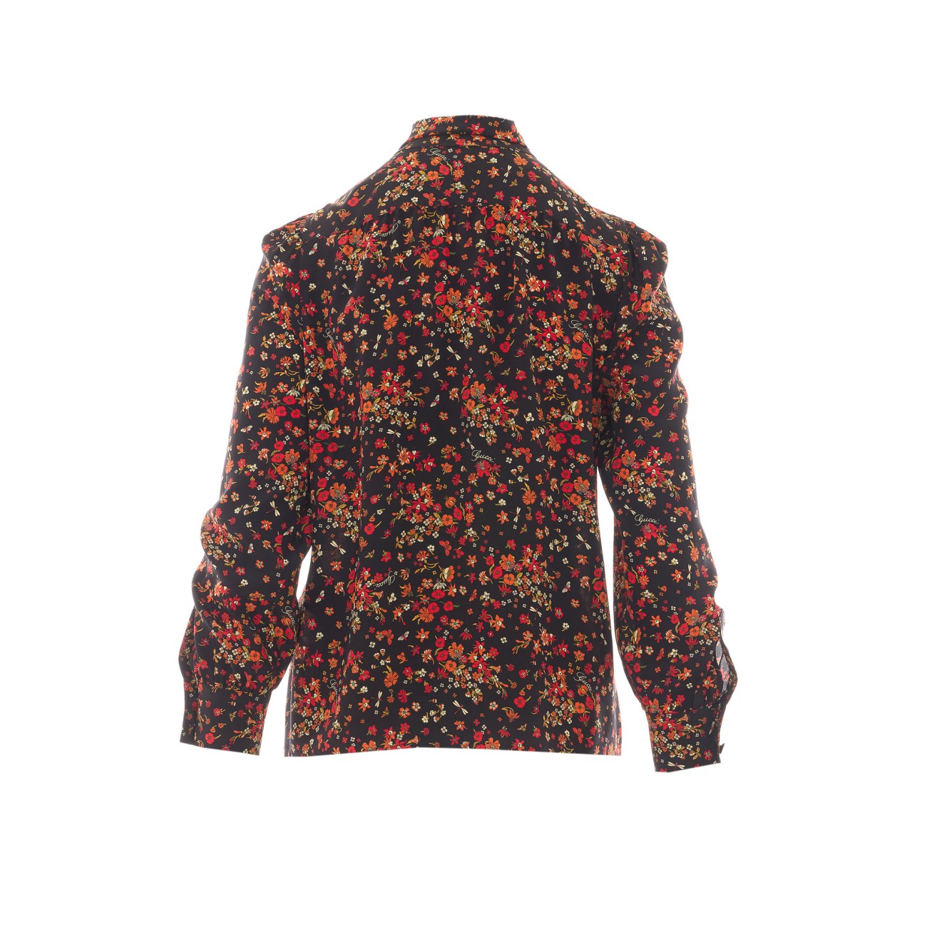 Gucci Women Printed Gucci Silk Shirt GUCCI