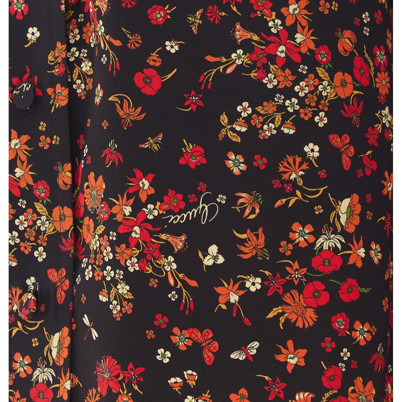 Gucci Women Printed Gucci Silk Shirt GUCCI