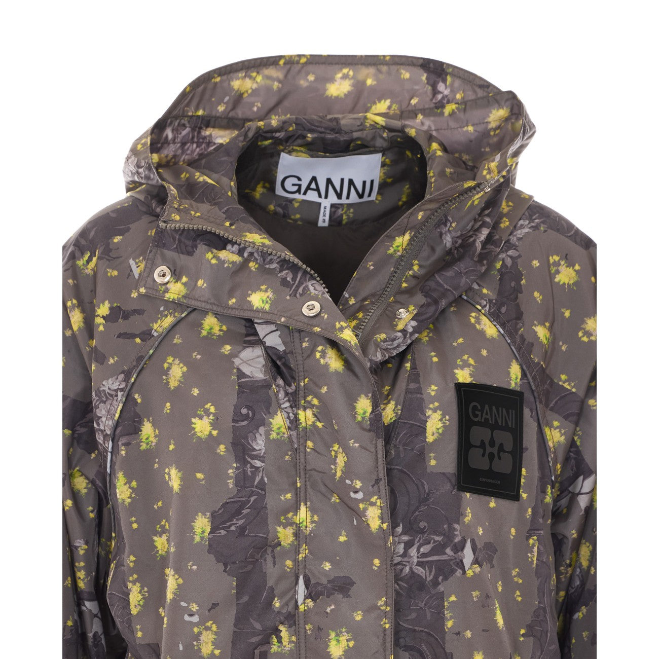 Ganni Women Printed Nylon Flyweight Jacket GANNI