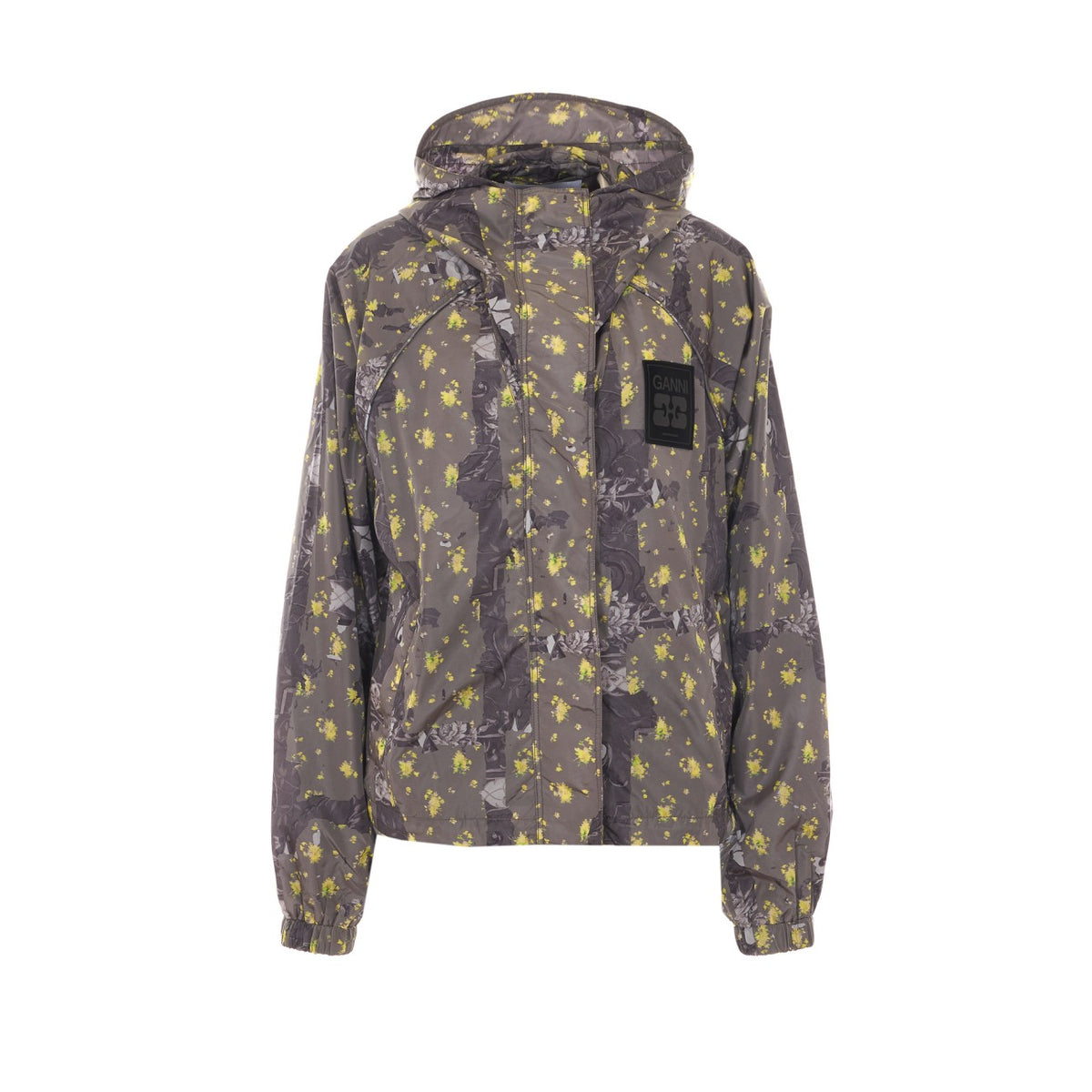 Ganni Women Printed Nylon Flyweight Jacket GANNI