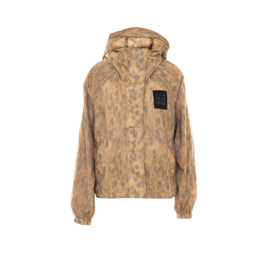 Ganni Women Printed Nylon Flyweight Jacket GANNI