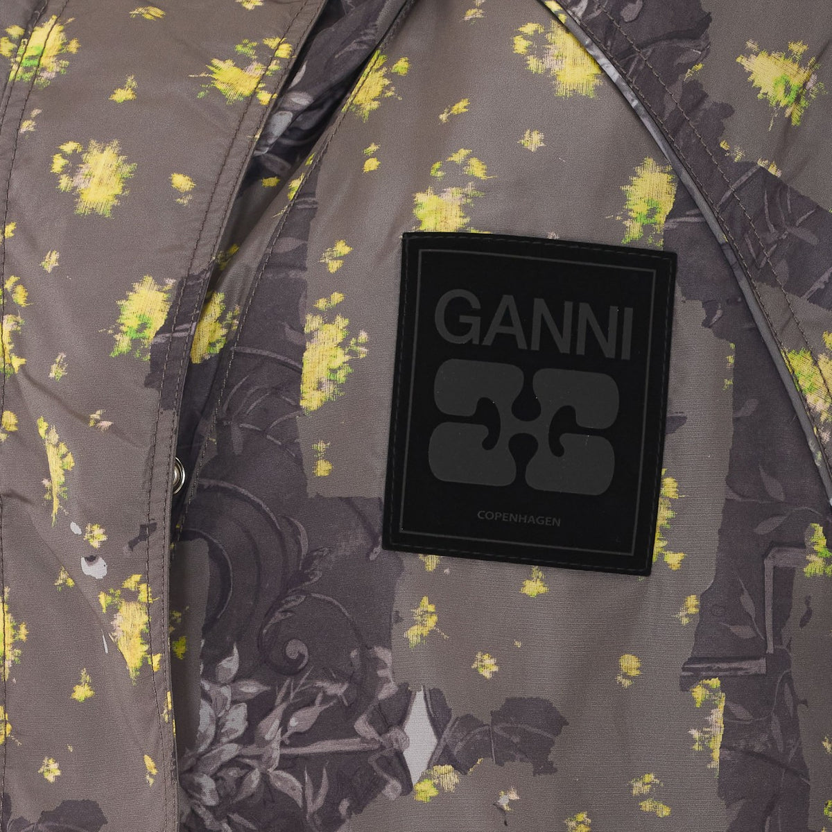 Ganni Women Printed Nylon Flyweight Jacket GANNI