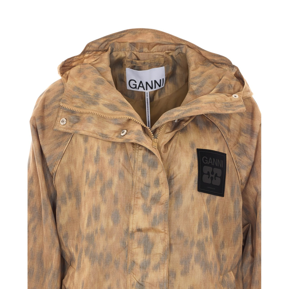 Ganni Women Printed Nylon Flyweight Jacket