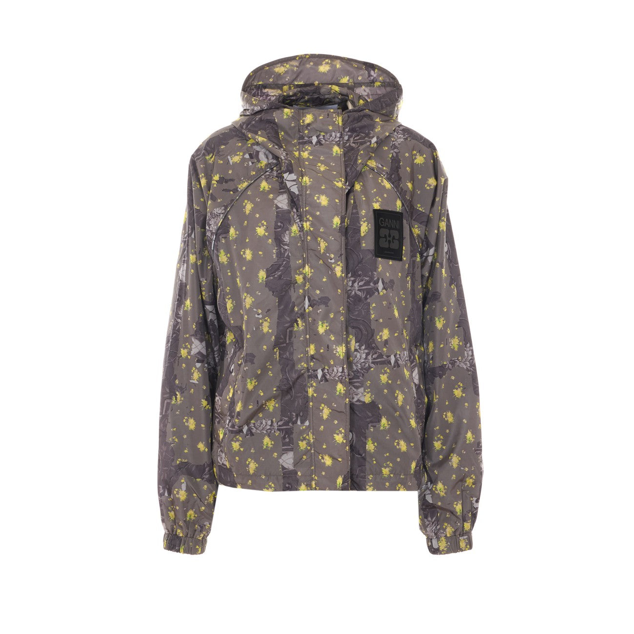 Ganni Women Printed Nylon Flyweight Jacket GANNI